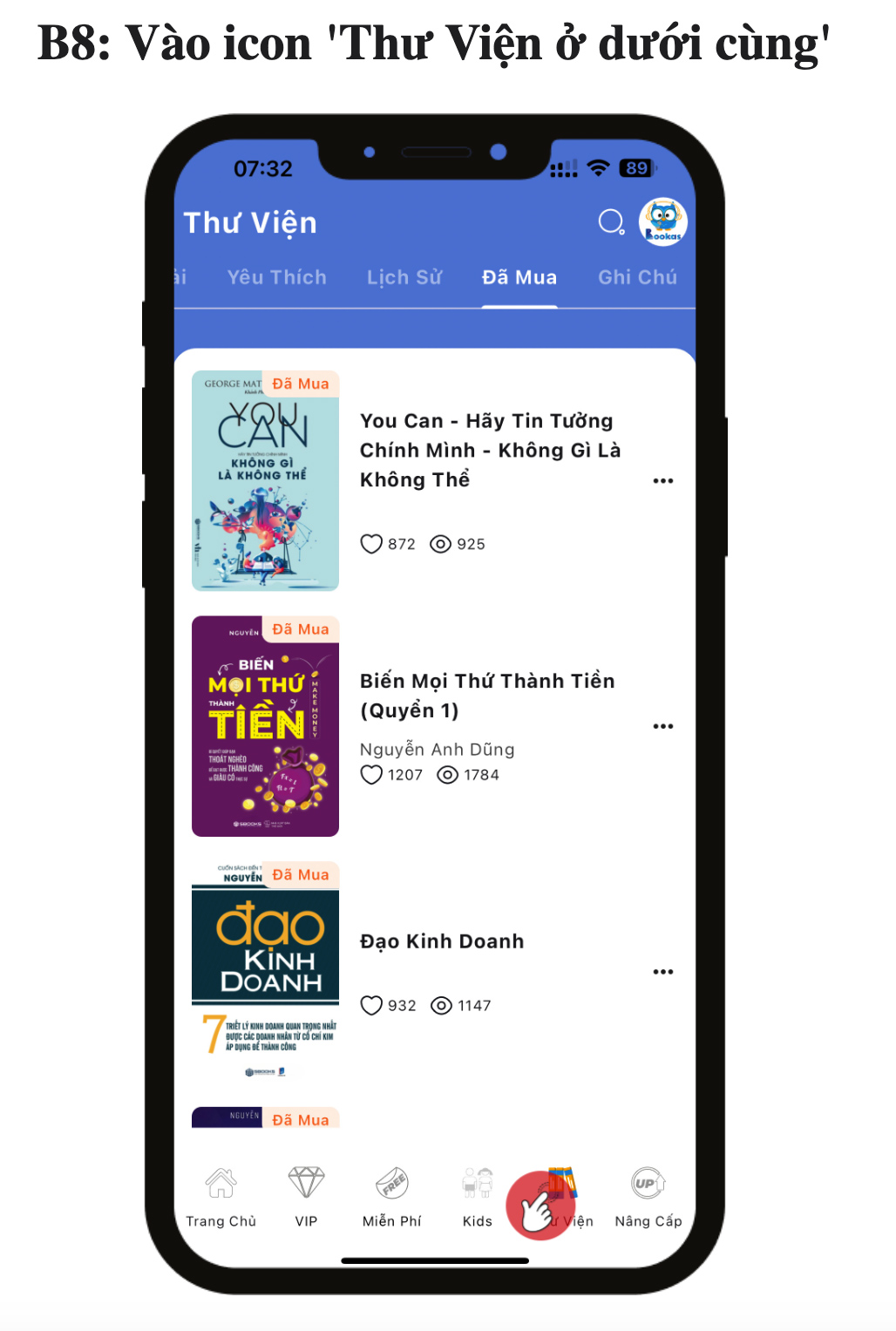 Bước 8: Vào icon 