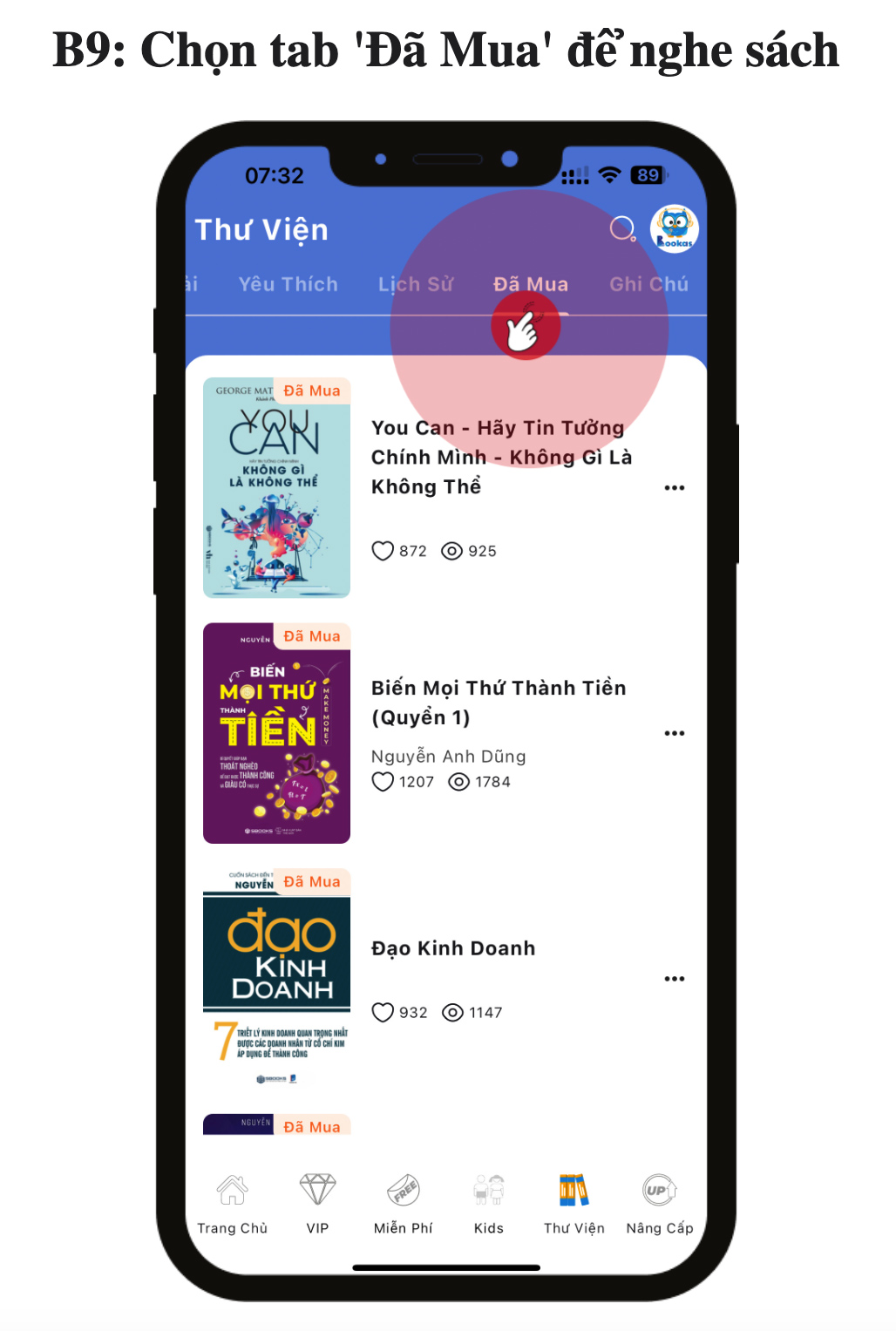 Bước 9: Chọn tab 