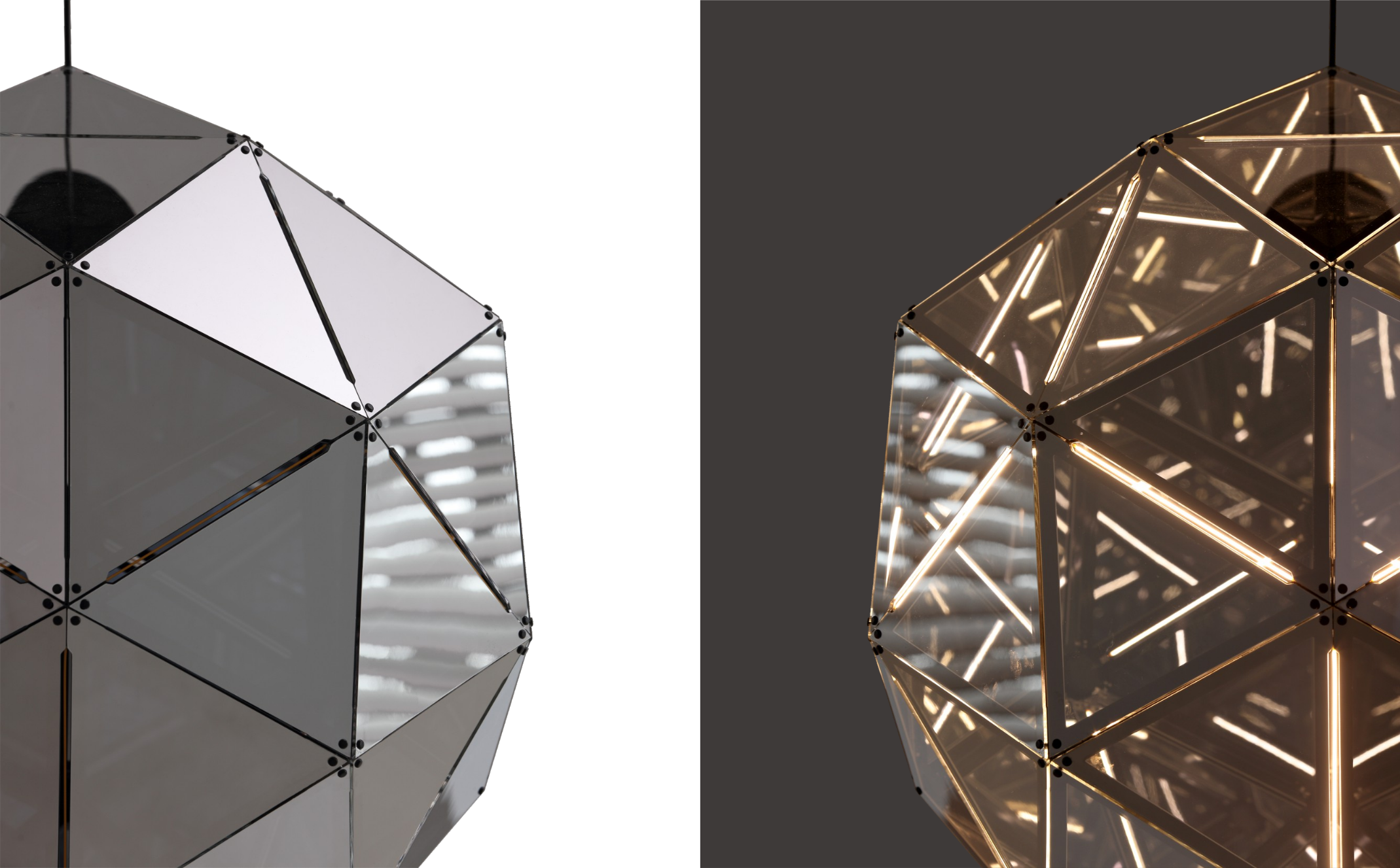 sculptural pendant lighting
