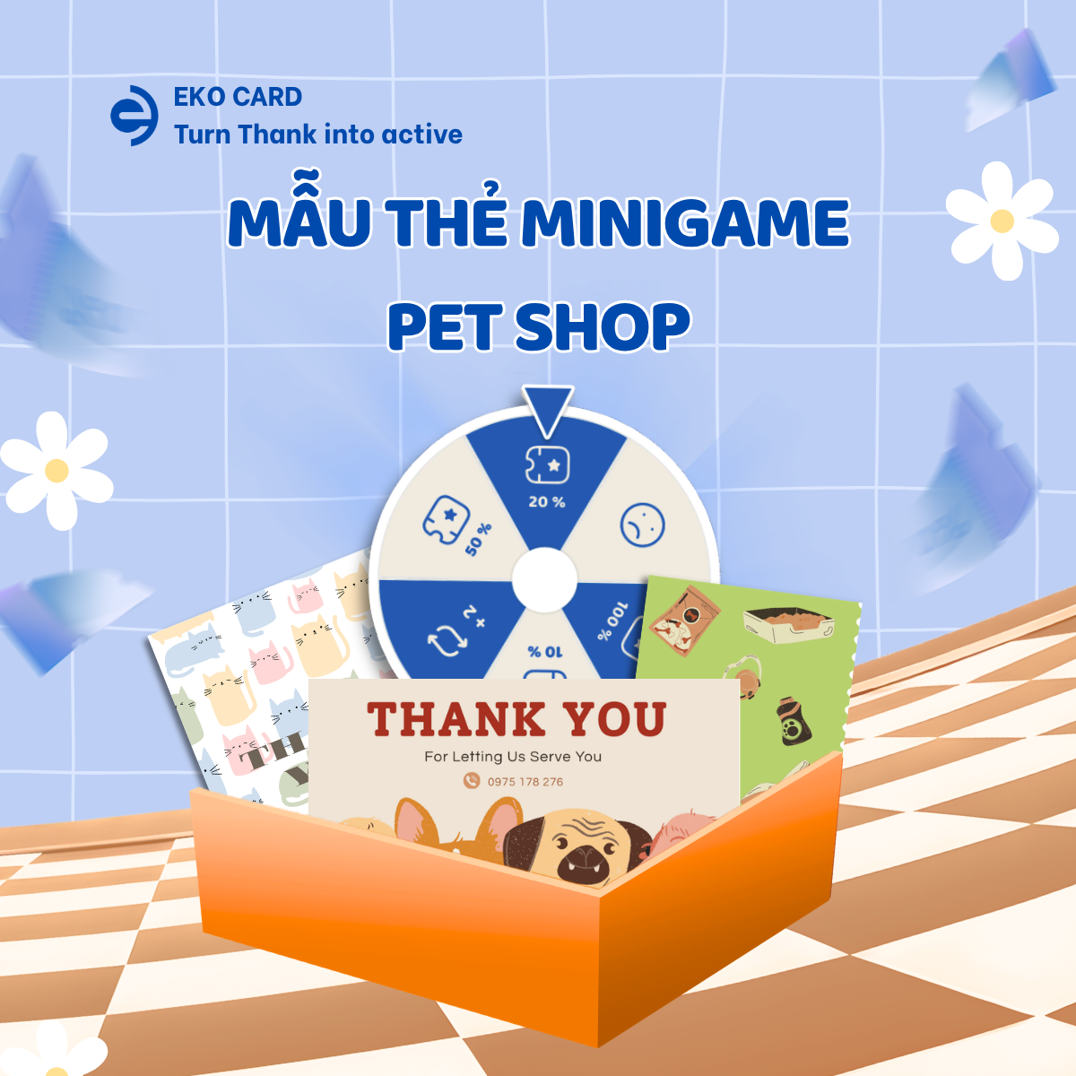 Mẫu thẻ 🐶 Chăm sóc thú cưng 1