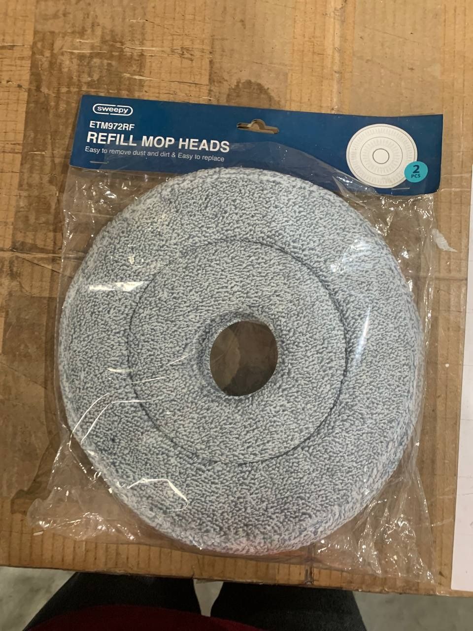 Bộ đầu thay cây lau nhà Sweepy ETM972RF - Màu trắng, xám