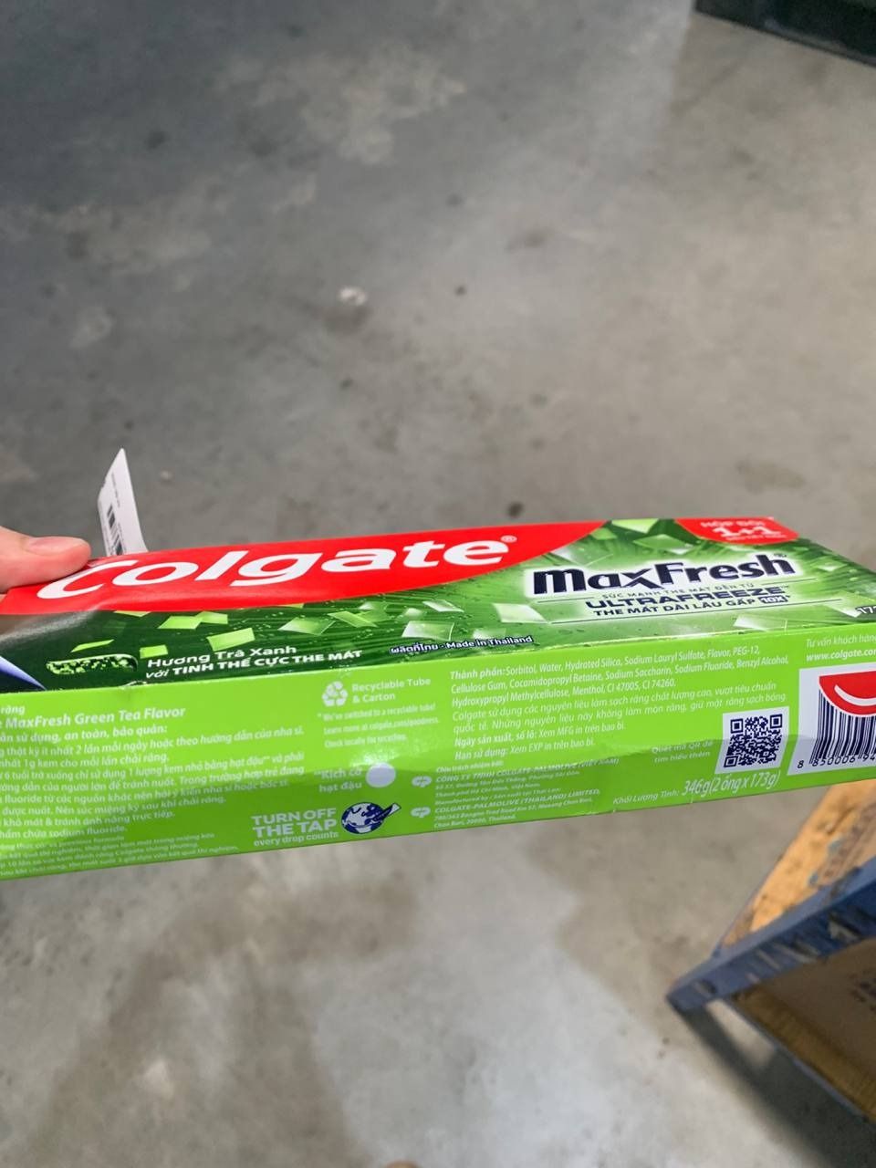 Bộ đôi kem đánh răng Maxfresh Trà xanh 173g