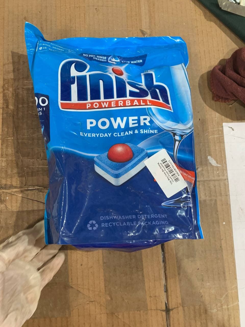 Viên Rửa Chén Bát Hương Chanh Finish Powerball Power All In 1 Max - Túi 100 viên siêu tiết kiệm