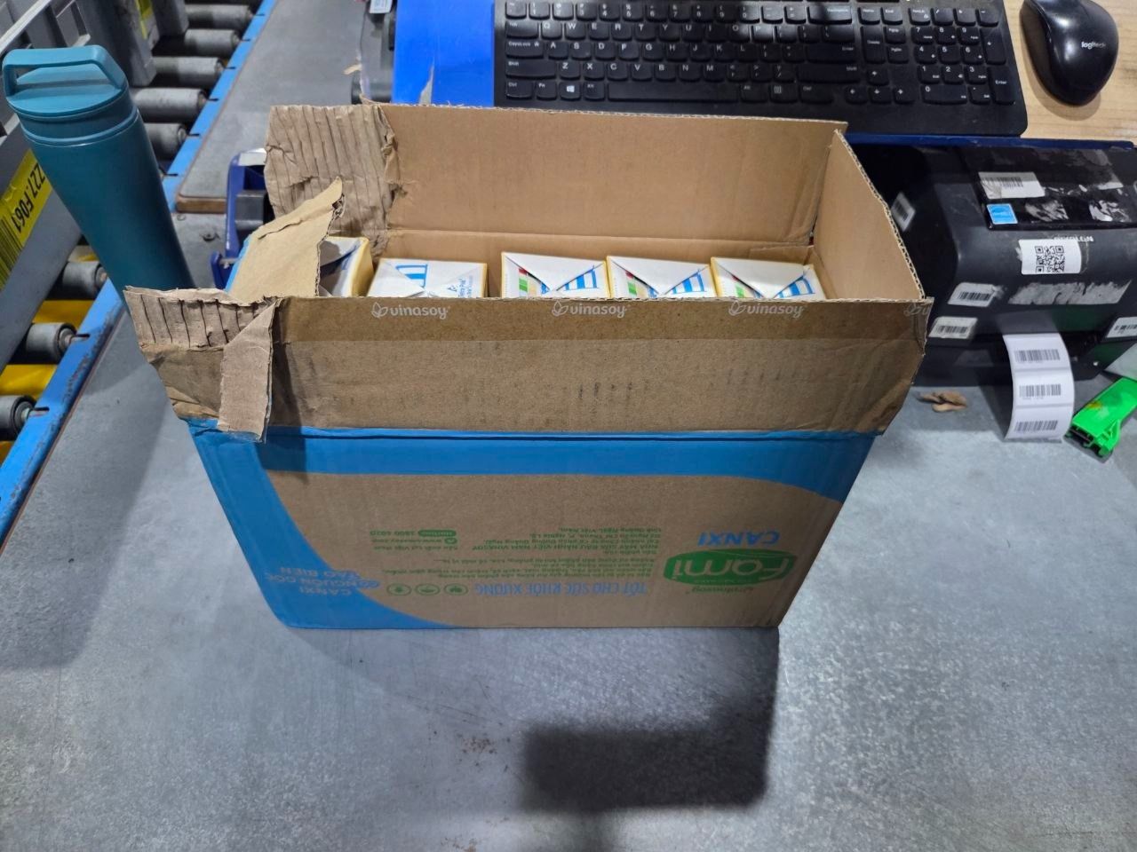 Thùng 10 Hộp Sữa đậu nành Vinasoy Fami Canxi (1 lít/Hộp)