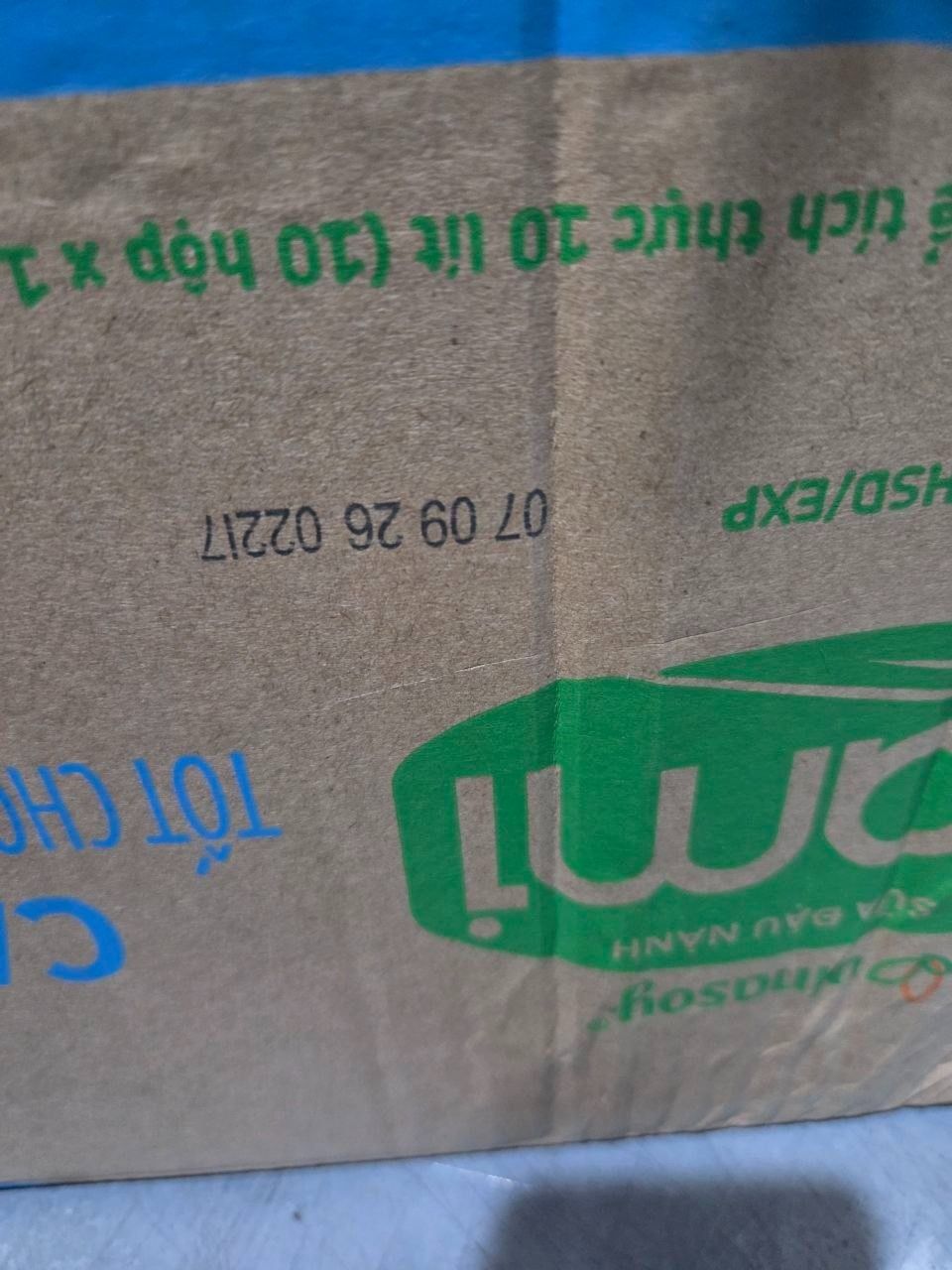 Thùng 10 Hộp Sữa đậu nành Vinasoy Fami Canxi (1 lít/Hộp)