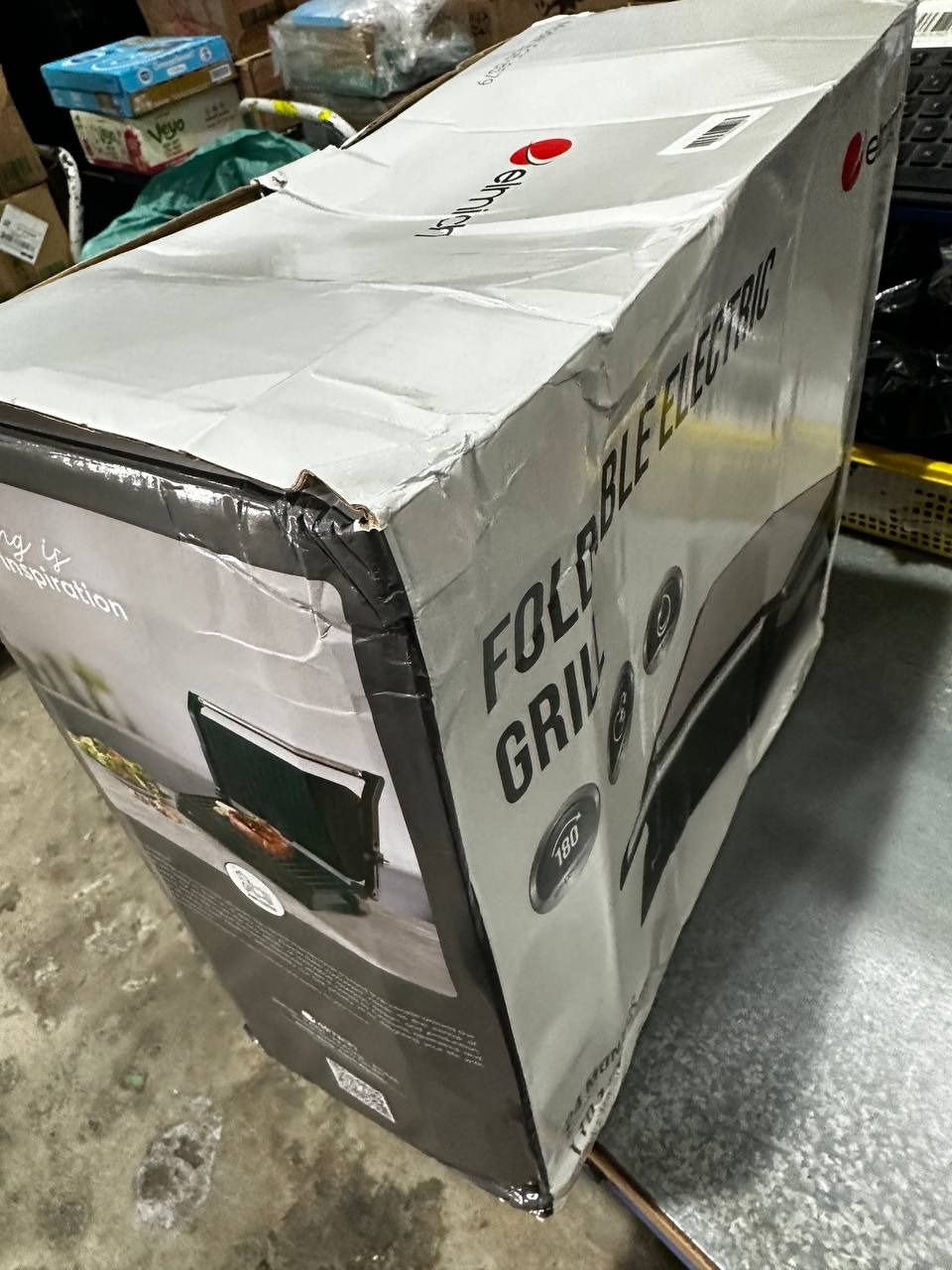 Vỉ nướng điện gấp gọn Elmich EGE-8579 - Hàng Chính Hãng