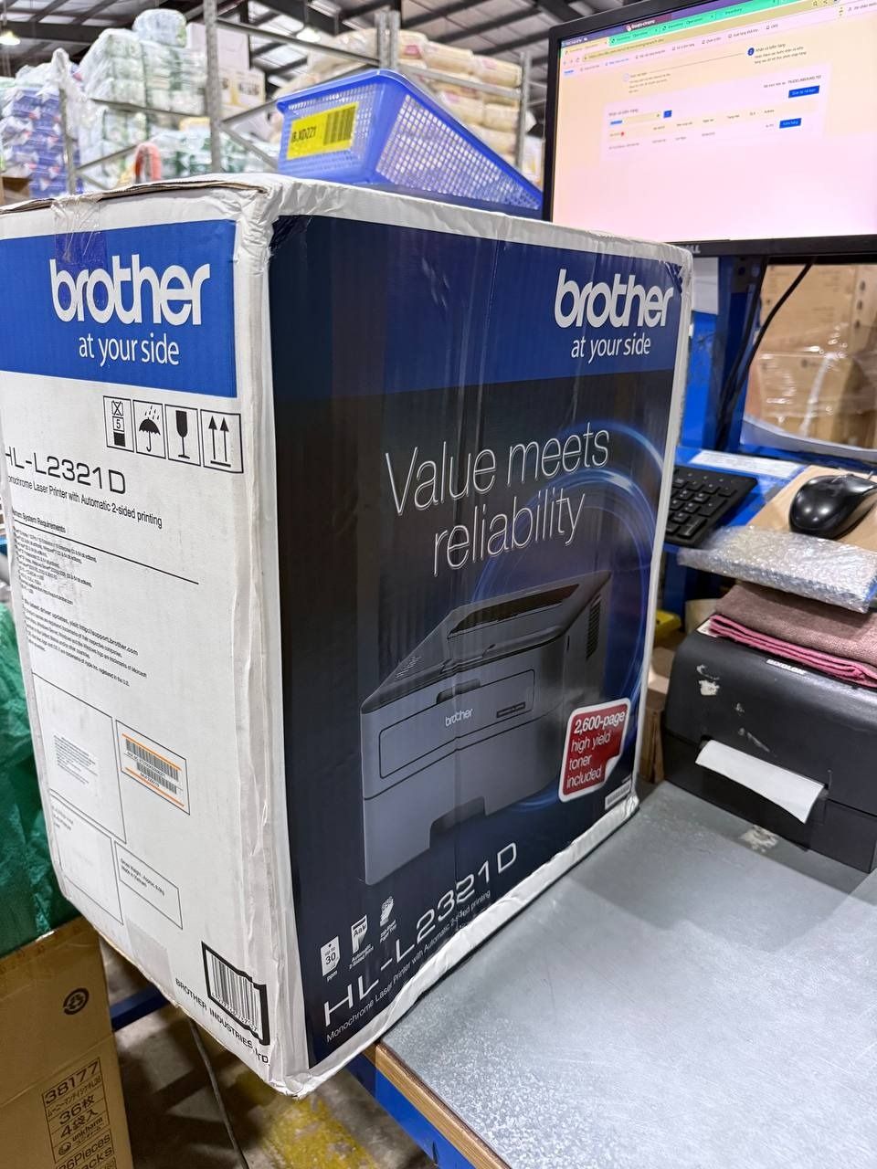 Máy In Laser Đen Trắng Đơn Năng Brother HL-L2321D Duplex - Hàng Chính Hãng