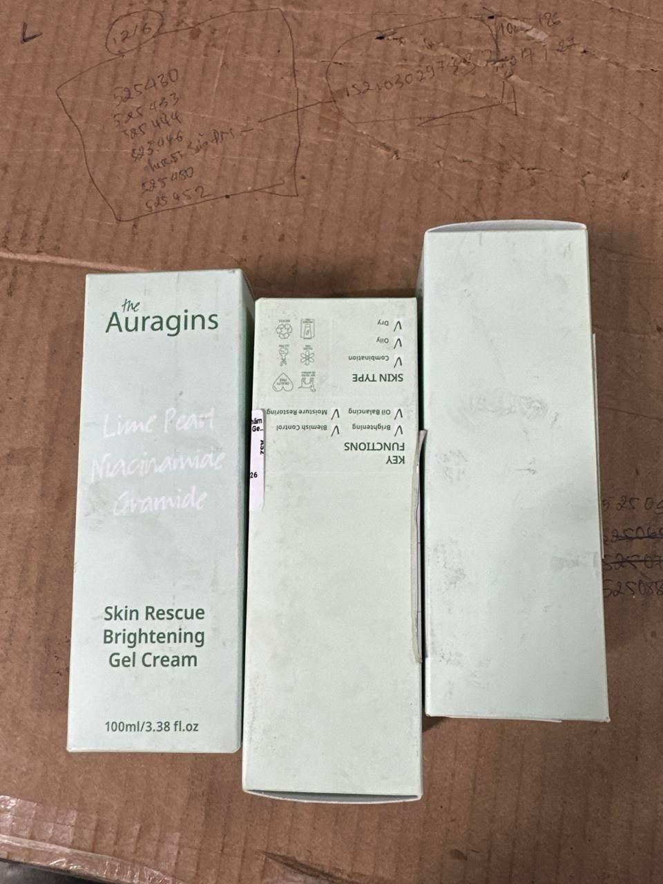 Gel dưỡng ẩm ngừa mụn, giảm thâm The Auragins Skin Rescue Brightening Gel Cream 100ml