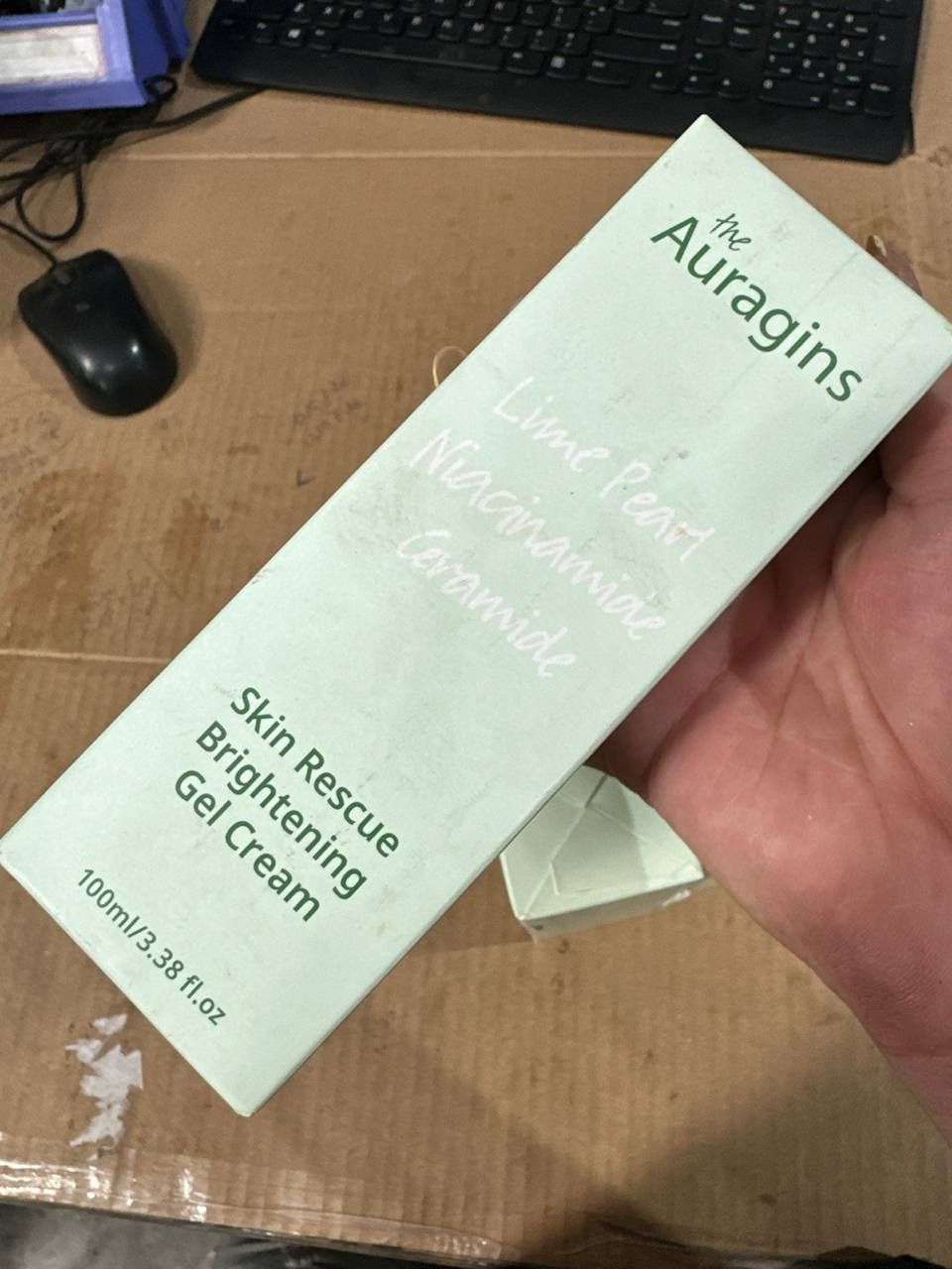 Gel dưỡng ẩm ngừa mụn, giảm thâm The Auragins Skin Rescue Brightening Gel Cream 100ml