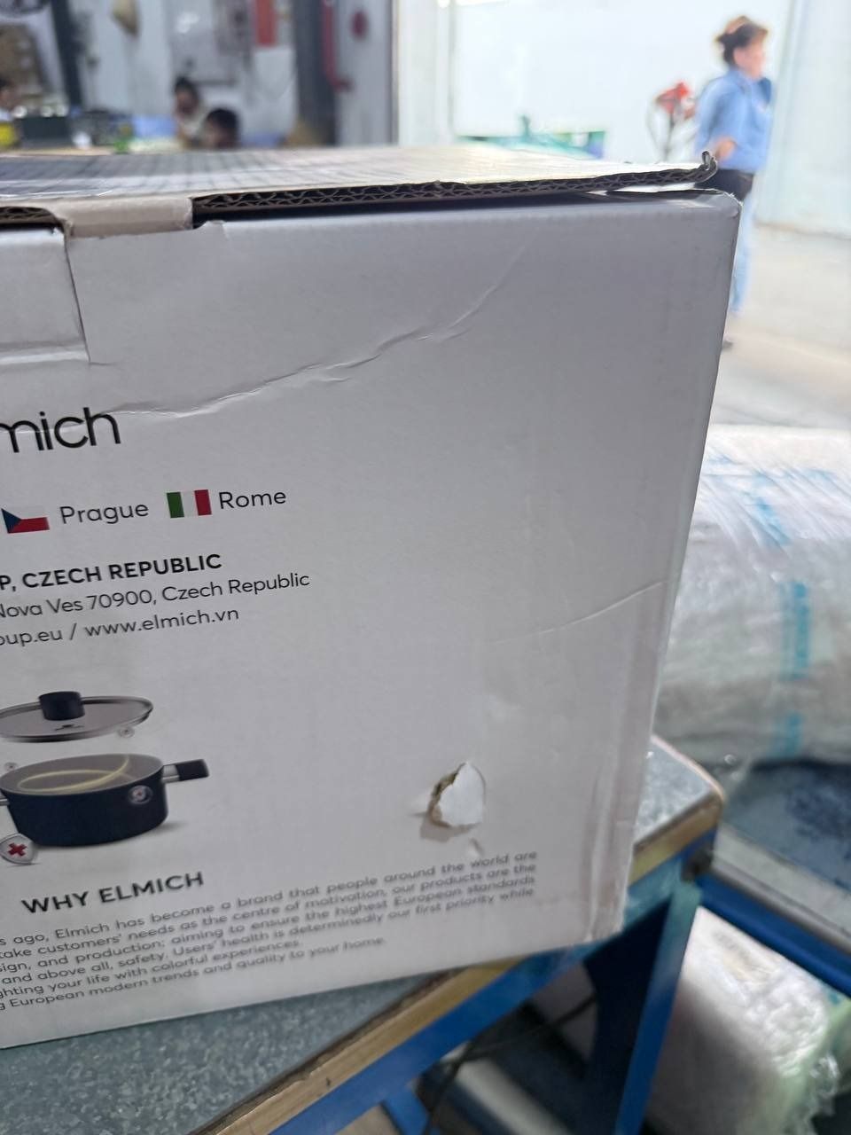 Bộ nồi chống dính Ceramic Elmich EL5240 Size 18,20,24cm - Xanh Navy