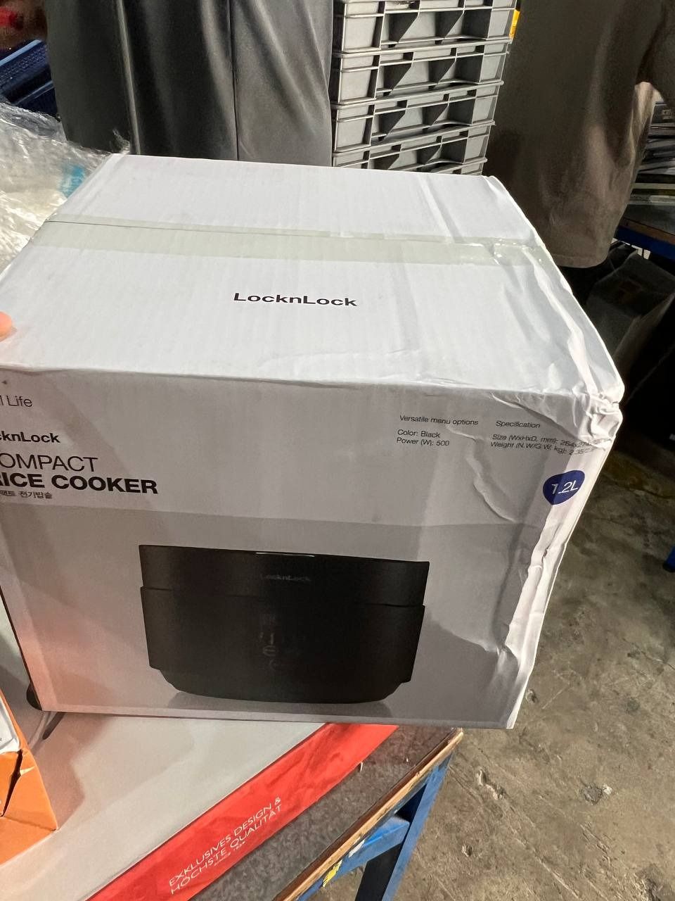 Nồi cơm điện Locknlock EJR346BLK (Giữ ấm 24h - 5 chế độ nấu - lòng nồi chống dính) 1.2 Lít - Black - Hàng chính hãng