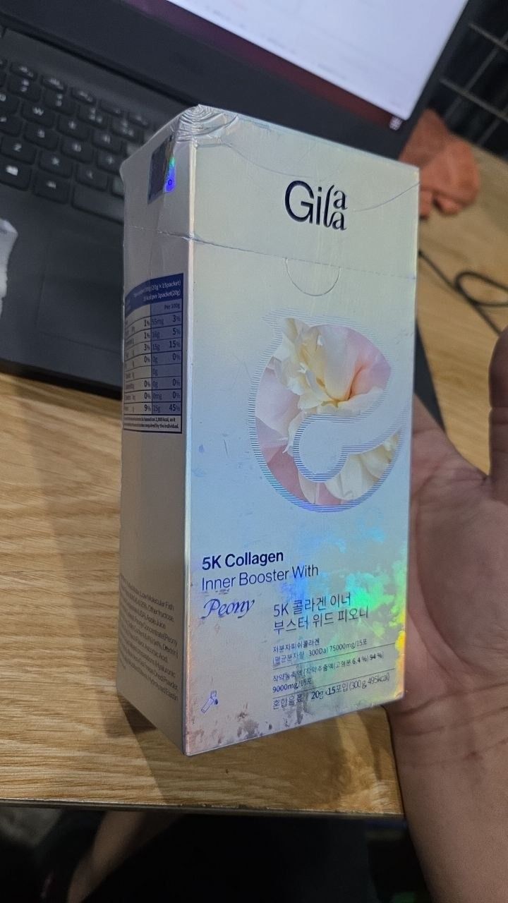 NƯỚC UỐNG COLLAGEN GILAA SIÊU PHÂN TỬ 300DA GILAA KẾT HỢP PEONY TRẺ HÓA CÂN BẰNG NỘI TIẾT (20g x 15 gói)