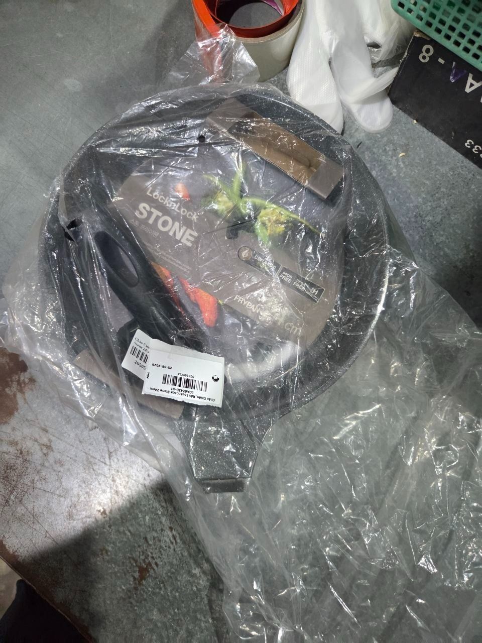 Chảo Chiên, Rán LocknLock Stone 24cm - LCA6243D-IH