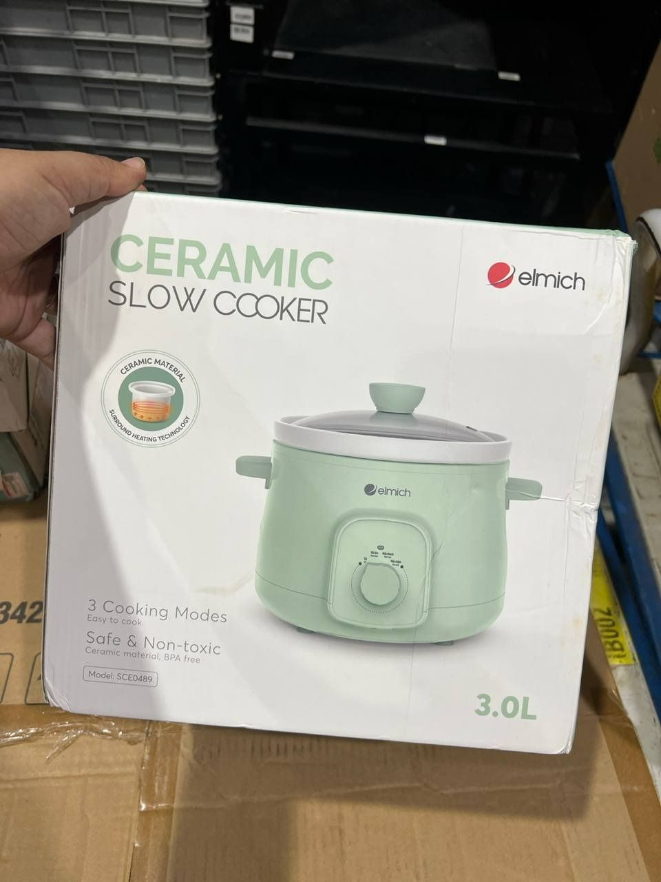 Nồi nấu chậm 3L Elmich SCE0489 - Hàng chính hãng (Trùng mã 4111470469841)