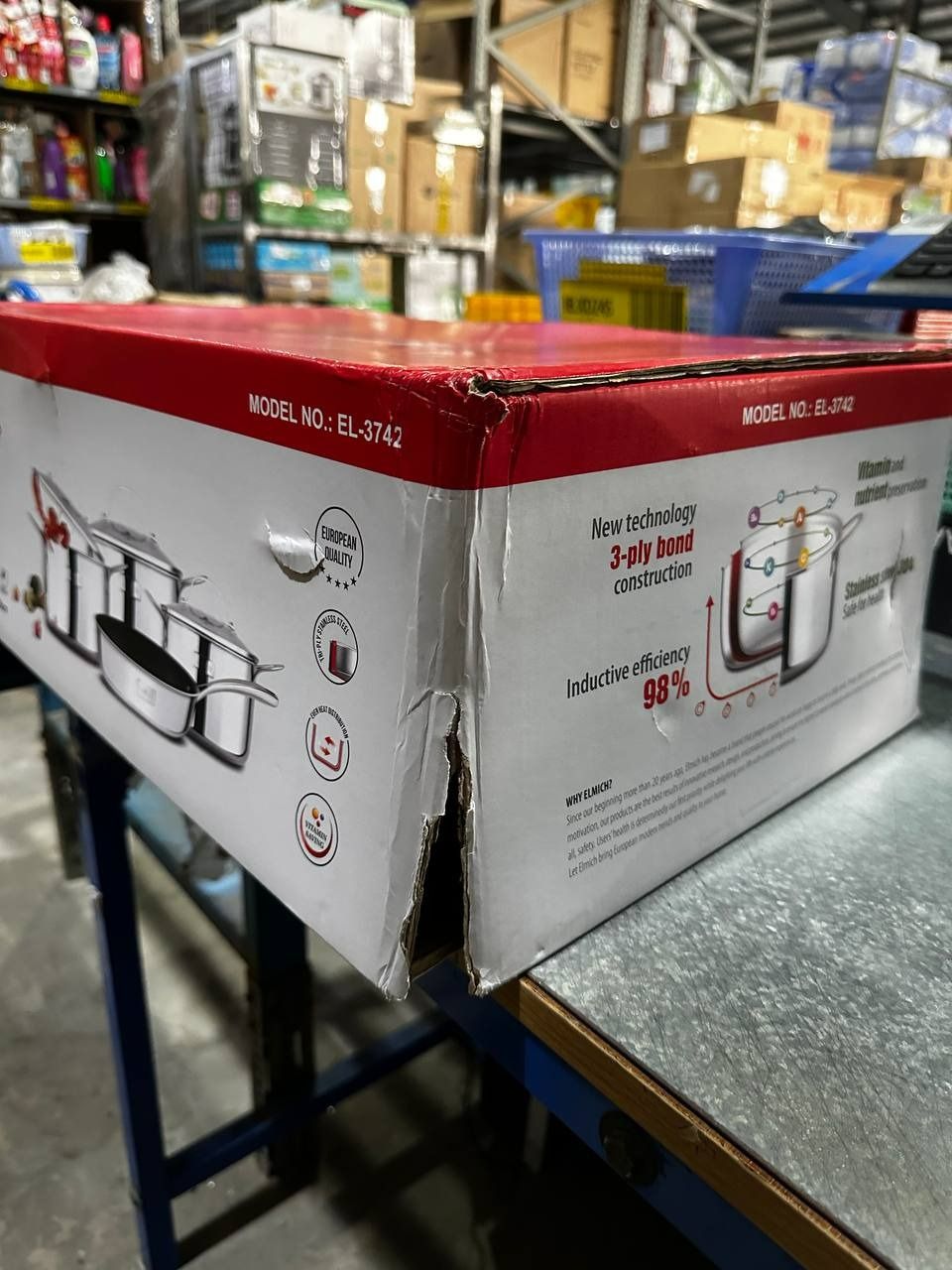Bộ Nồi Chảo Inox 304 3 Lớp Đáy Liền Cao Cấp Elmich Trimax El3742 - 4 Chiếc Size 18cm, 20cm, 26cm và Chảo 26cm