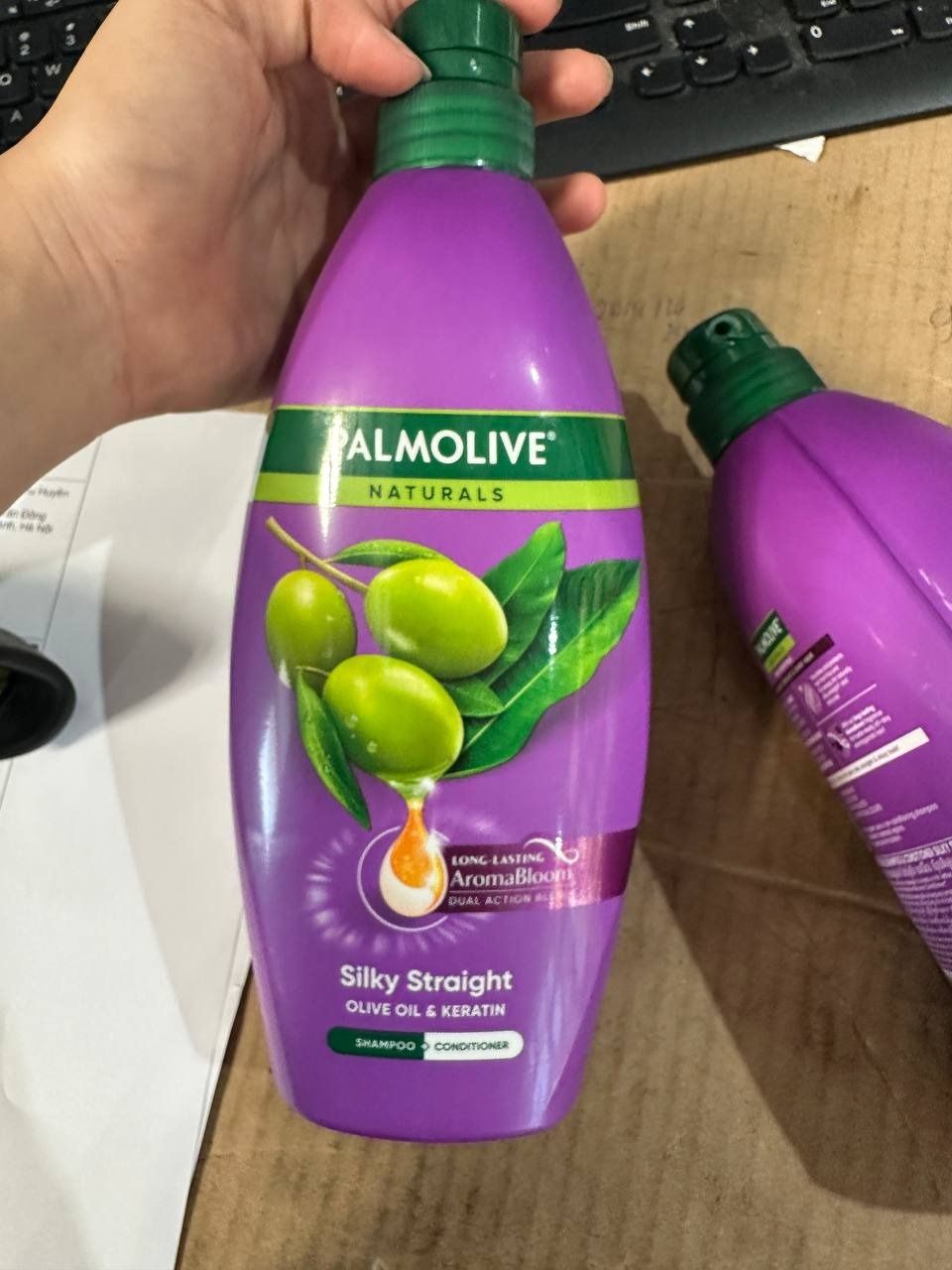 Bộ 2 Dầu gội xả 2in1 Palmolive thiên nhiên 600ml - Keratin