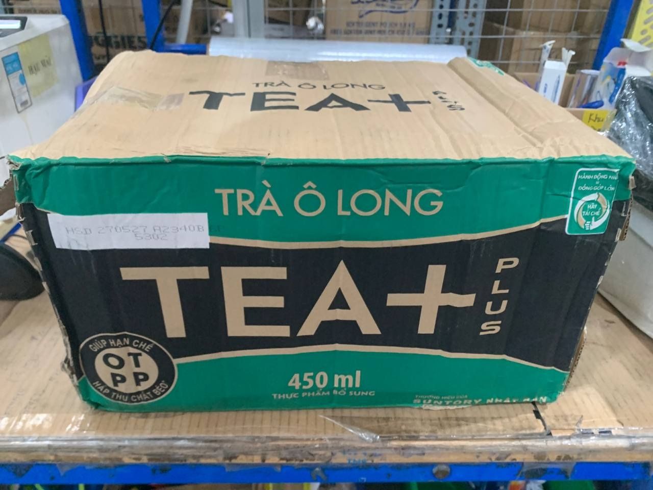 Thùng 24 Chai Trà Ô Long Tea+ Plus (450ml/Chai)