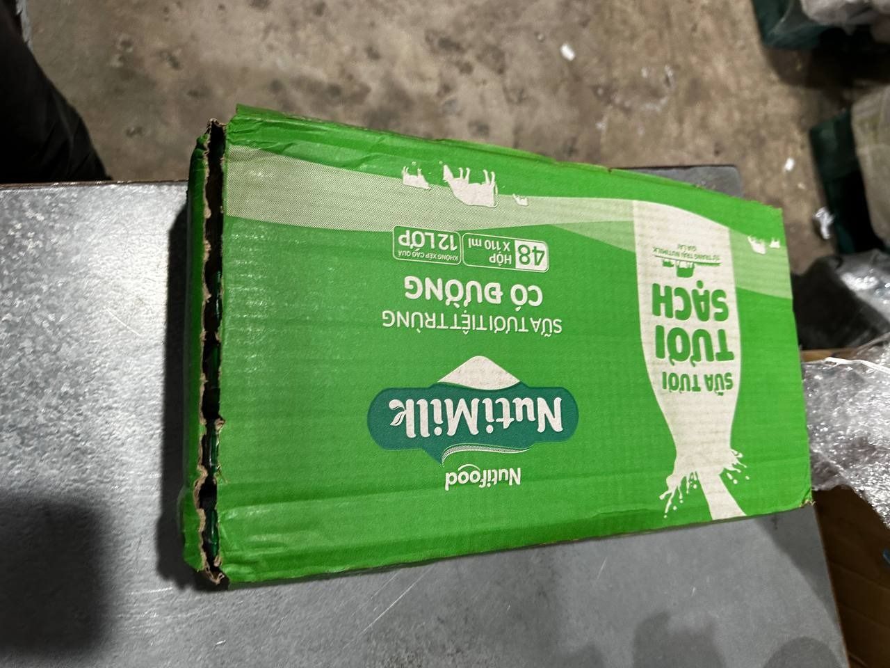 Thùng 48 hộp Sữa Tươi Tươi Sạch NutiMilk Có Đường 110ml