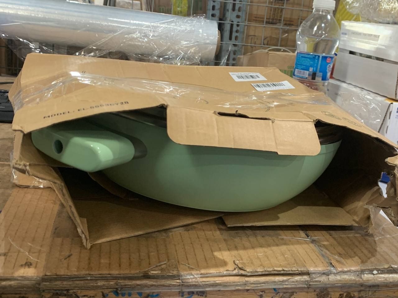 Nồi lẩu chống dính vân đá Elmich El-5553GY28 size 28cm (Màu lớp chống dính có thể thay đổi theo đợt sản xuất)