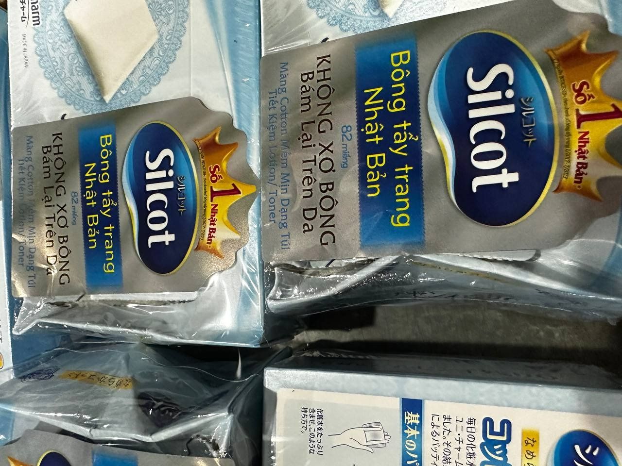 Combo 6 Hộp Silcot Bông Trang Điểm (bông tẩy trang) Nhật Bản (82 Miếng/Hộp)