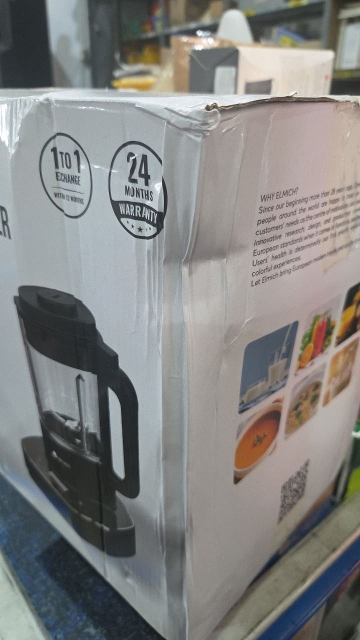 [NEW] Máy làm sữa hạt Elmich CBE-3904OL, công suất 800W, 7 chế độ nấu được thiết lập sẵn, lưỡi dao 3 tầng 8 cánh giúp xay nhuyễn - Hàng chính hãng