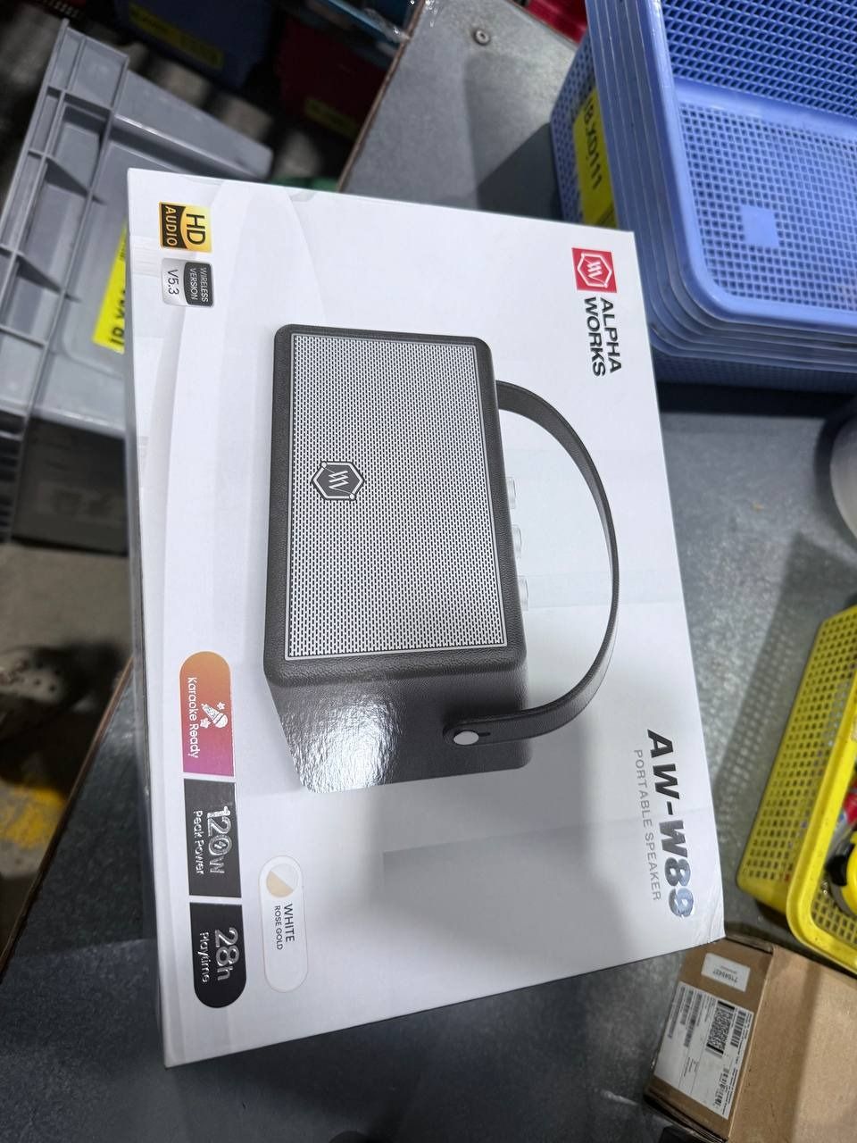Loa Bluetooth Alpha Works AW-W89 - Hàng chính hãng - Trắng - Hồng