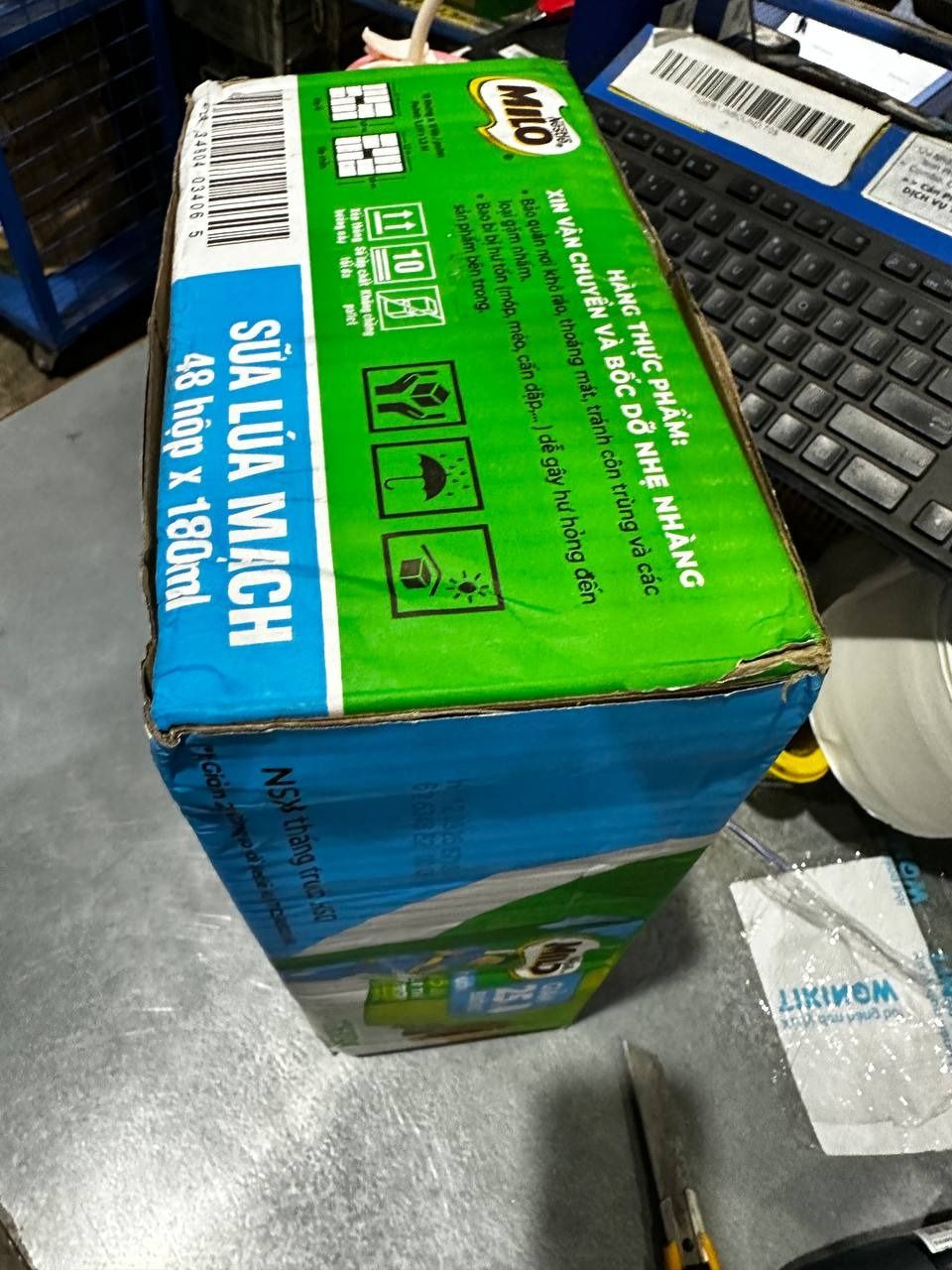 Thùng 48 Hộp Sữa Nestlé Milo Ít Đường (180ml/ Hộp)