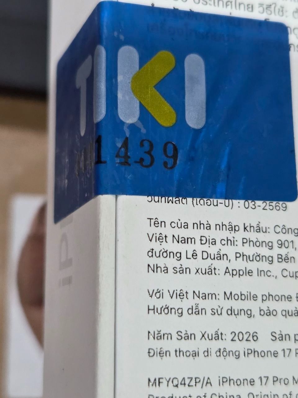 Apple iPhone 17 Pro Max  - Bạc - 512GB