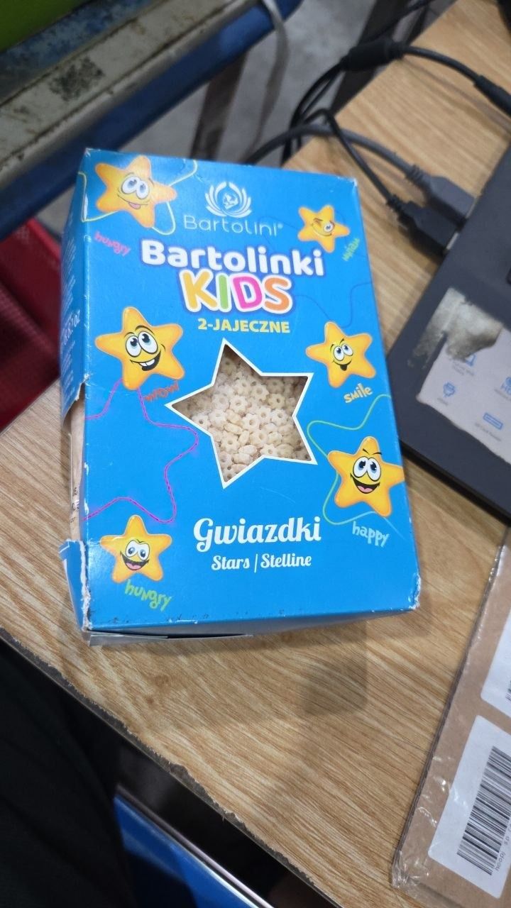 Mì nui cho bé hình ngôi sao Bartolini 250g