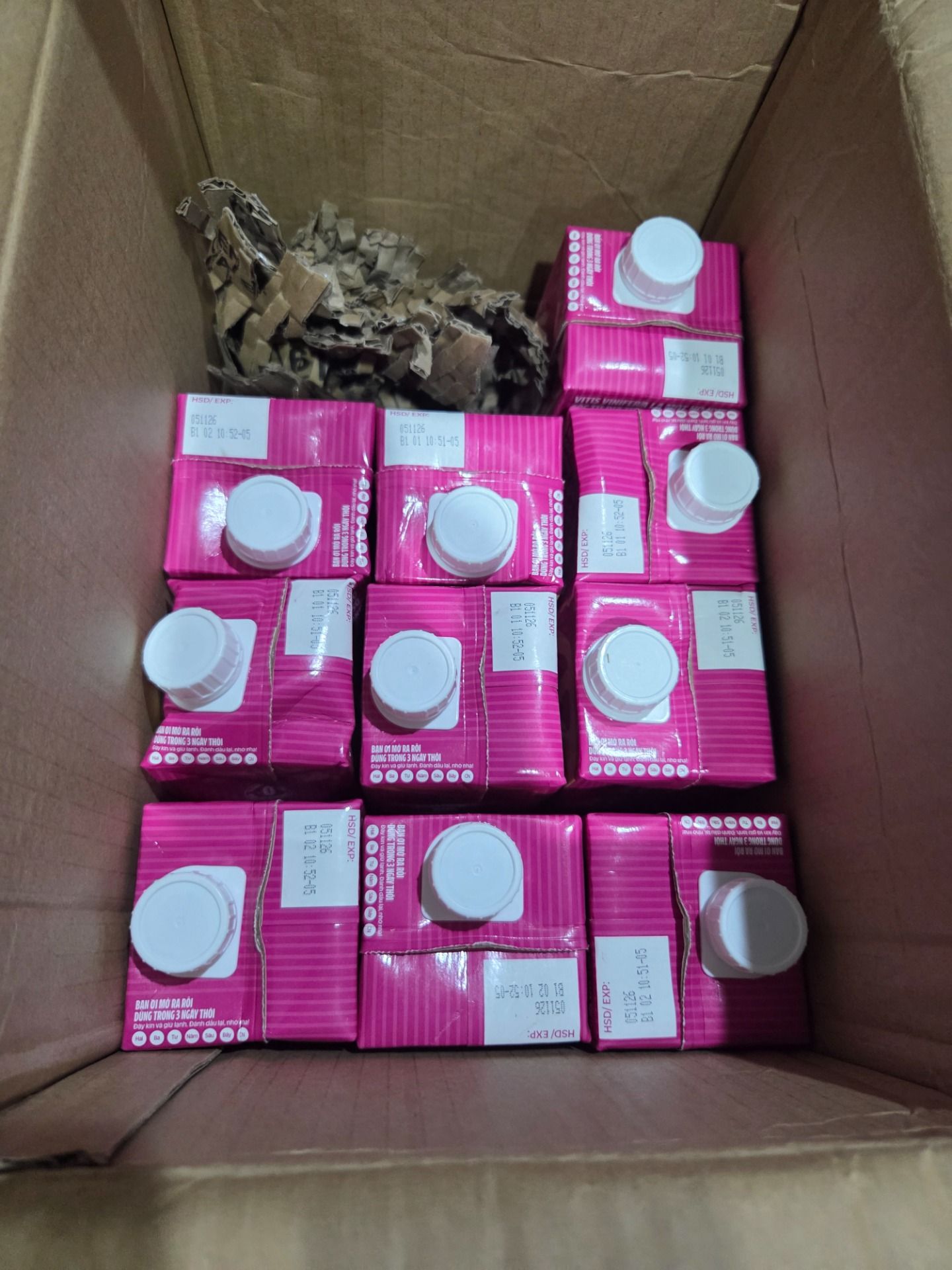 Thùng 12 hộp Nước Ép Nho Vinamilk - Hộp giấy 1L