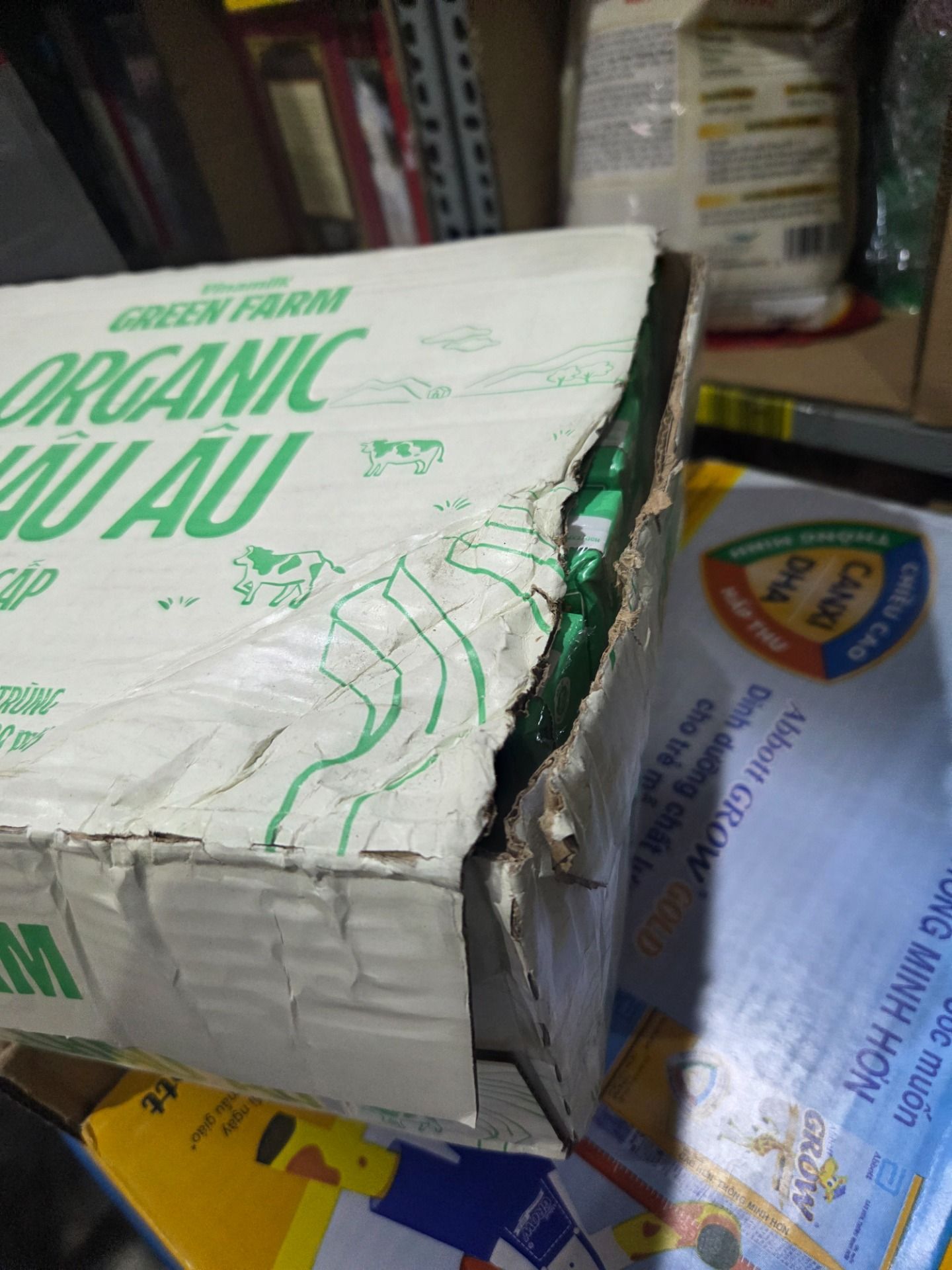 Thùng 48 hộp Sữa Tươi Tiệt Trùng Vinamilk Green Farm Organic 180ml