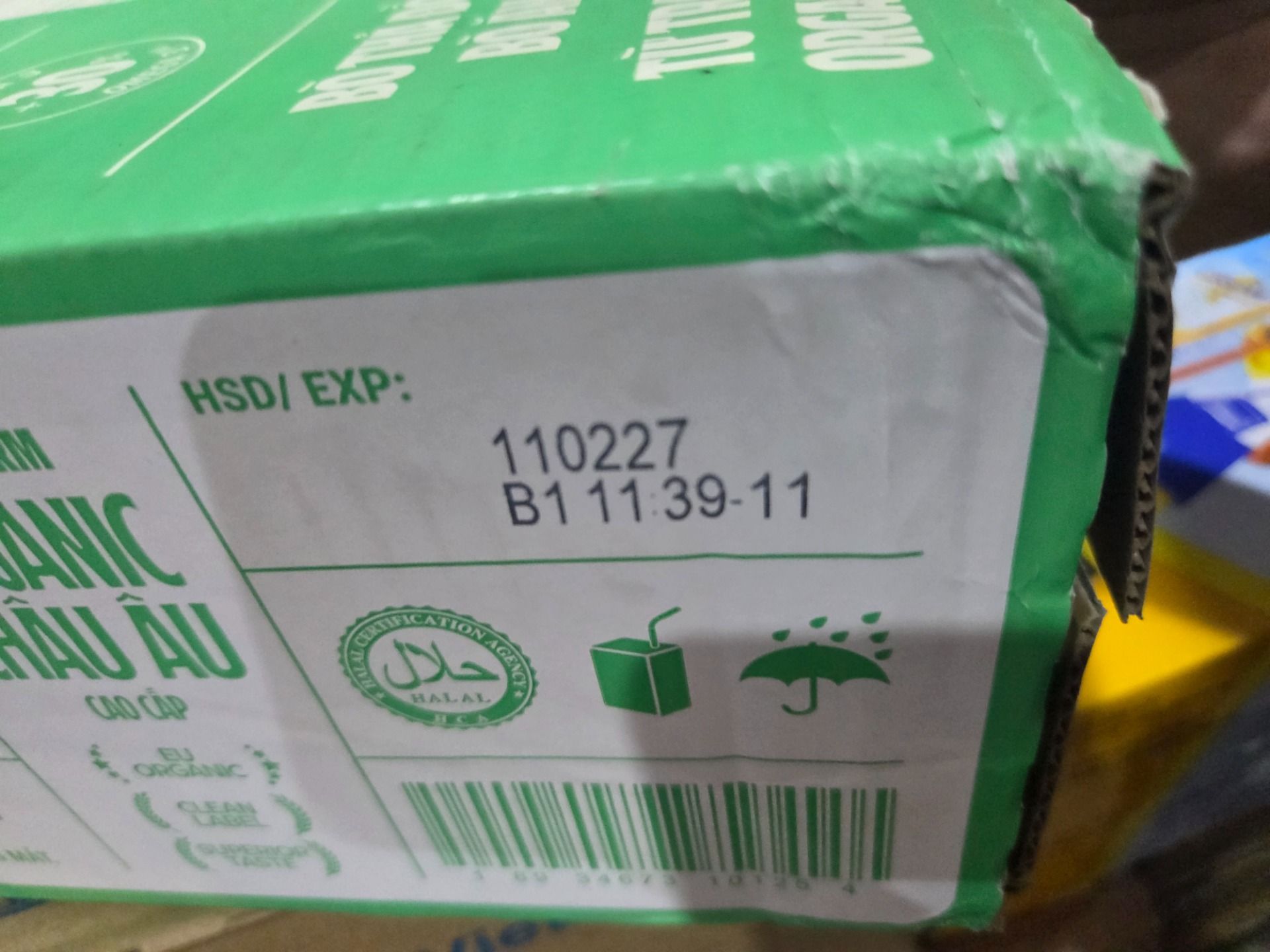 Thùng 48 hộp Sữa Tươi Tiệt Trùng Vinamilk Green Farm Organic 180ml