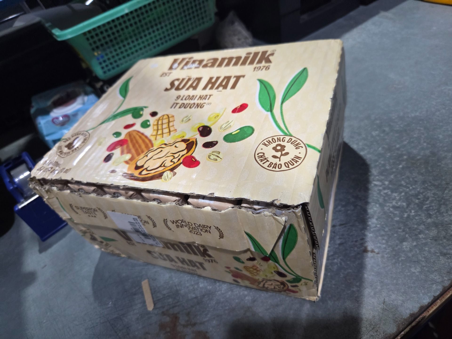 [05-09.08 QT Đơn Từ 999K] Thùng 24 hộp Sữa hạt 9 loại hạt Vinamilk ít đường - hộp 180ml
