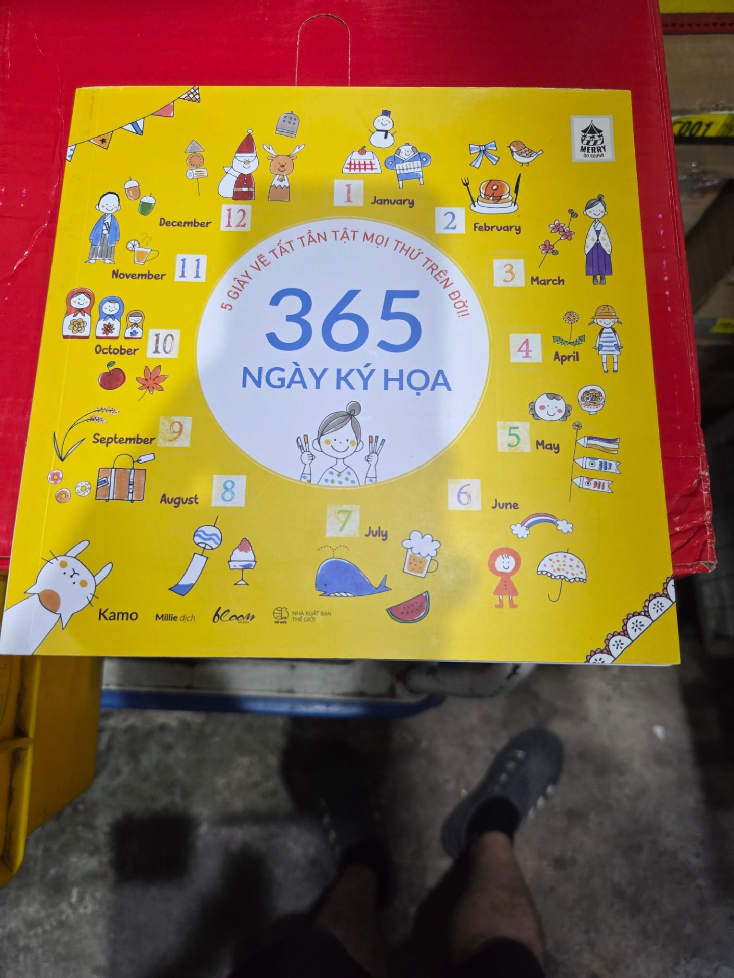Sách 365 Ngày Ký Họa 5 Giây Vẽ Tất Tần Tật Mọi Thứ Trên Đời