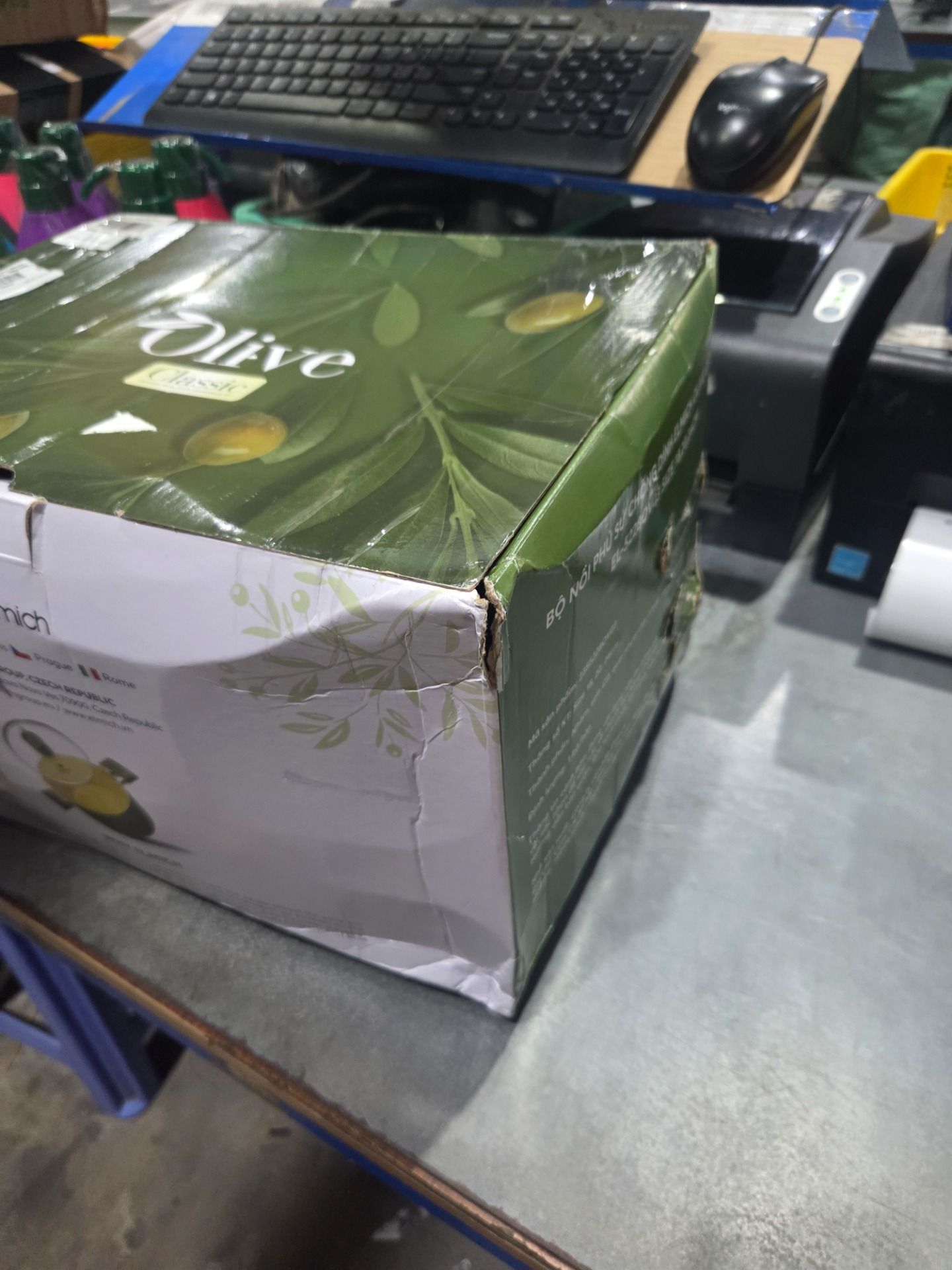 Bộ nồi phủ sứ chống dính Elmich Olive EL-5228OV03 size 18,20,24cm - Hàng chính hãng