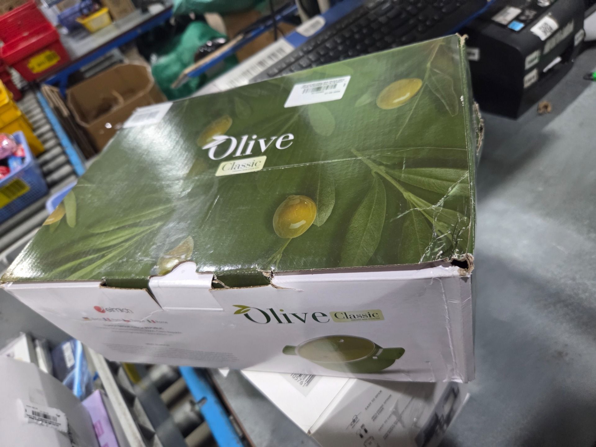 Nồi phủ sứ chống dính Elmich Olive Classic EL5533OV size 16,18,20cm - Hàng chính hãng - Nồi (20cm)