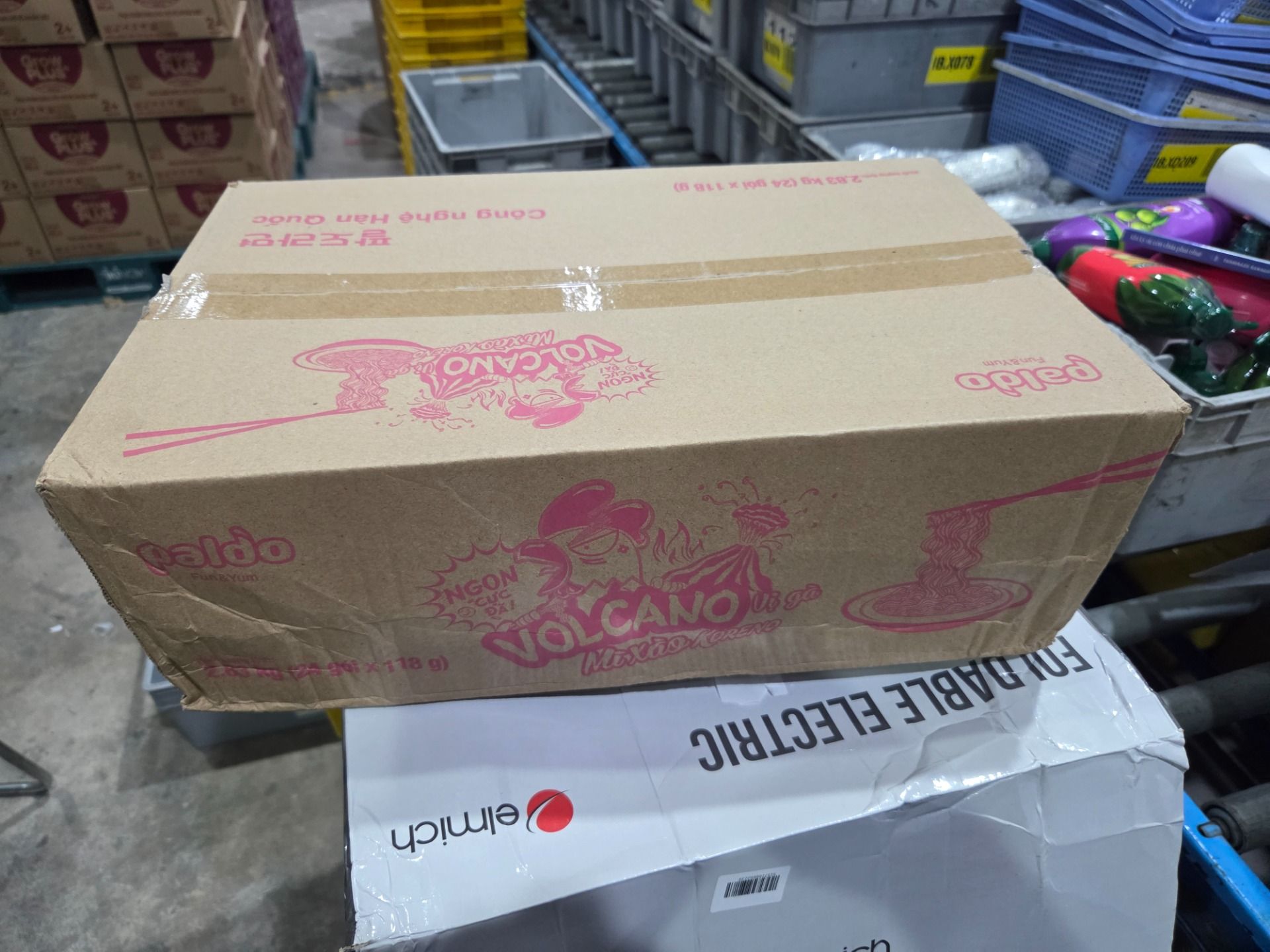 Thùng 24 Gói Mì Xào Koreno Vị Gà Volcano 118g