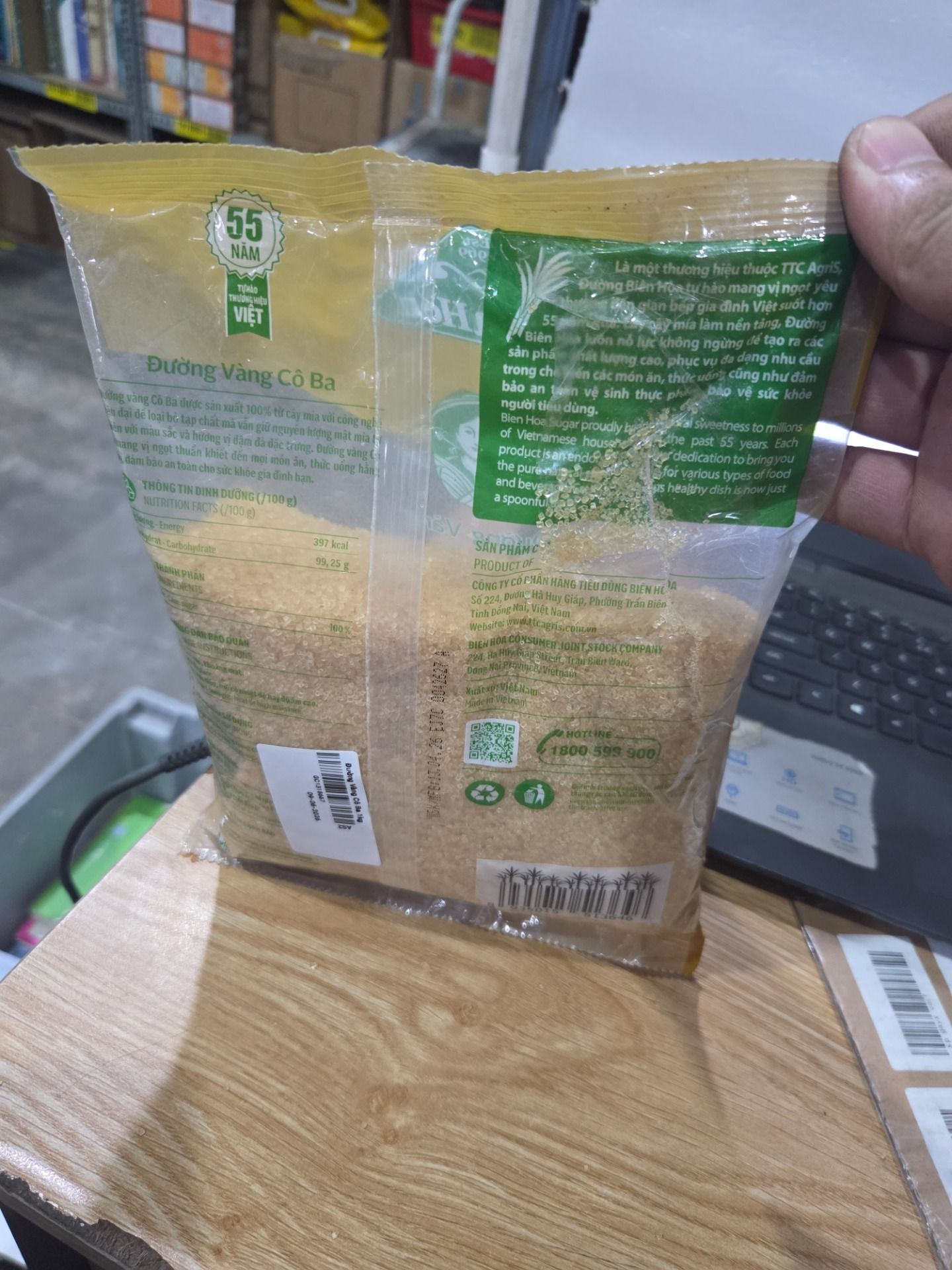 Đường Vàng Cô Ba 1kg