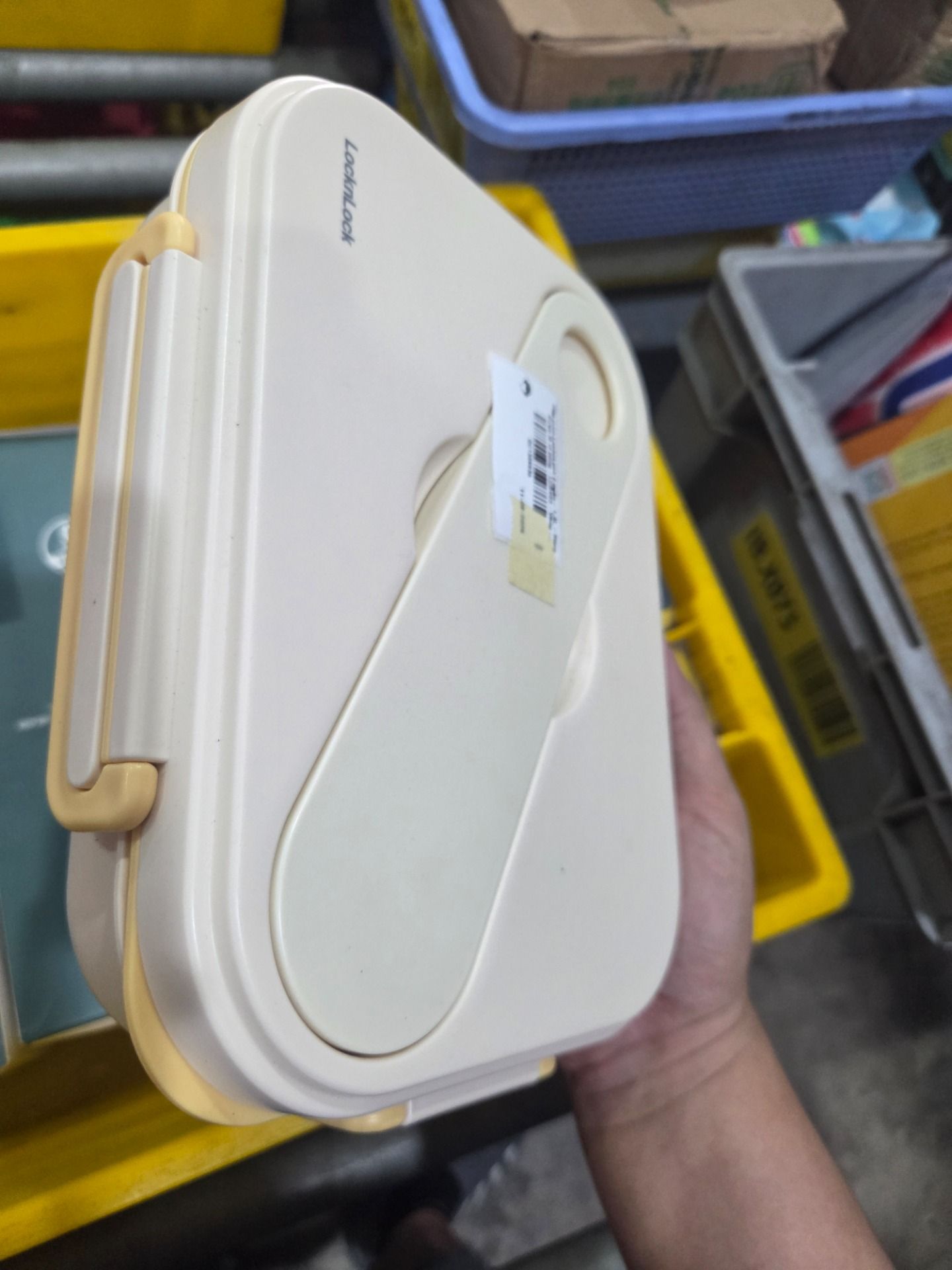Hộp cơm LocknLock 5 ngăn – 1.4L – Dùng được lò vi sóng - LCB952 - Vàng - LCB952YEL