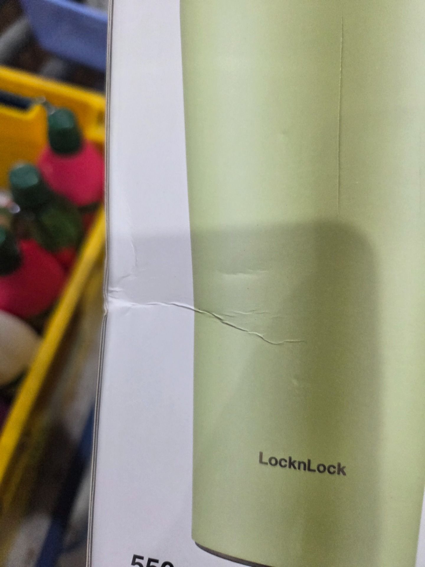 Bình giữ nhiệt LocknLock Bucket One-Touch LHC3345 có quai dung tích 550ml thép không gỉ - 3 màu - LHC3345GRN - Màu xanh lá