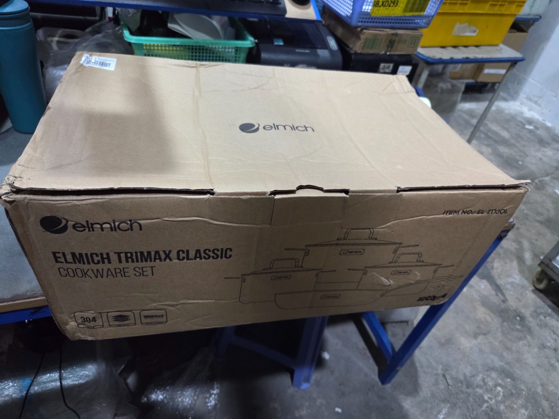 Bộ nồi Inox dập nguyên khối Elmich Trimax Classic EL-2110OL Size 18, 20, 24, chảo 26cm