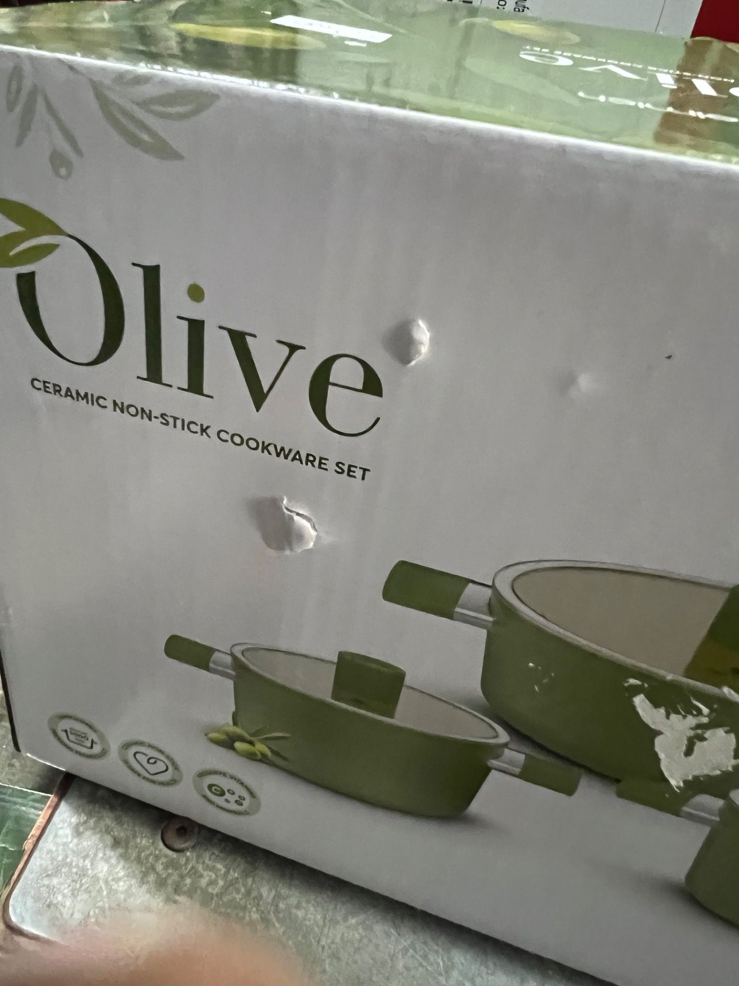 Bộ nồi phủ sứ an toàn Elmich Olive EL-5220OV03