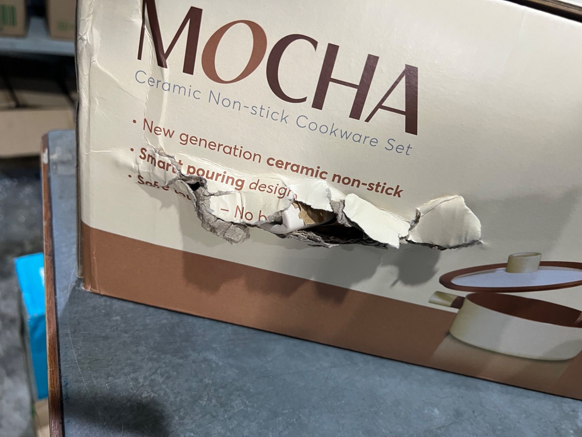 Bộ nồi chống dính Ceramic Elmich Mocha EL5243MC04 Size 18, 20, 24, quánh 16cm