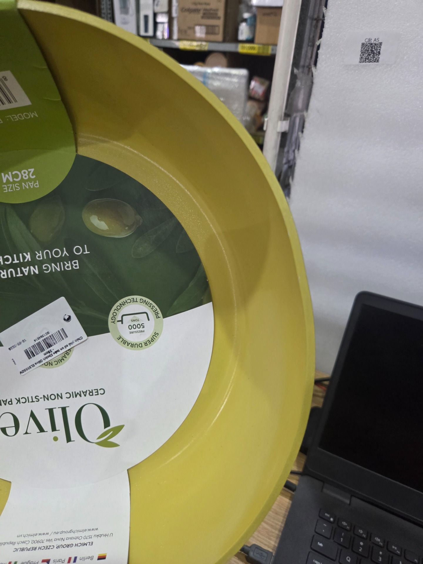 Chảo phủ sứ an toàn Elmich Olive EL5965OV - 28cm