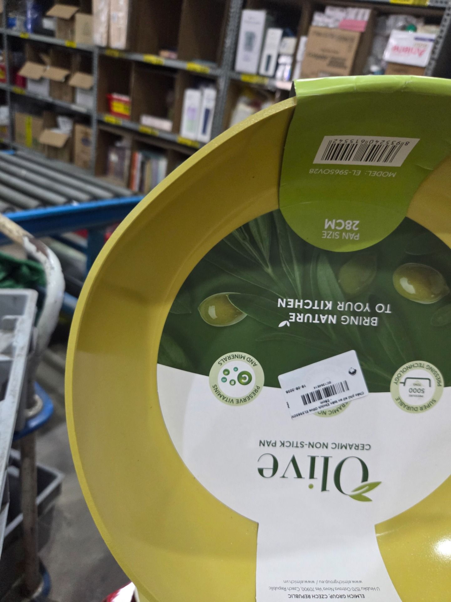 Chảo phủ sứ an toàn Elmich Olive EL5965OV - 28cm