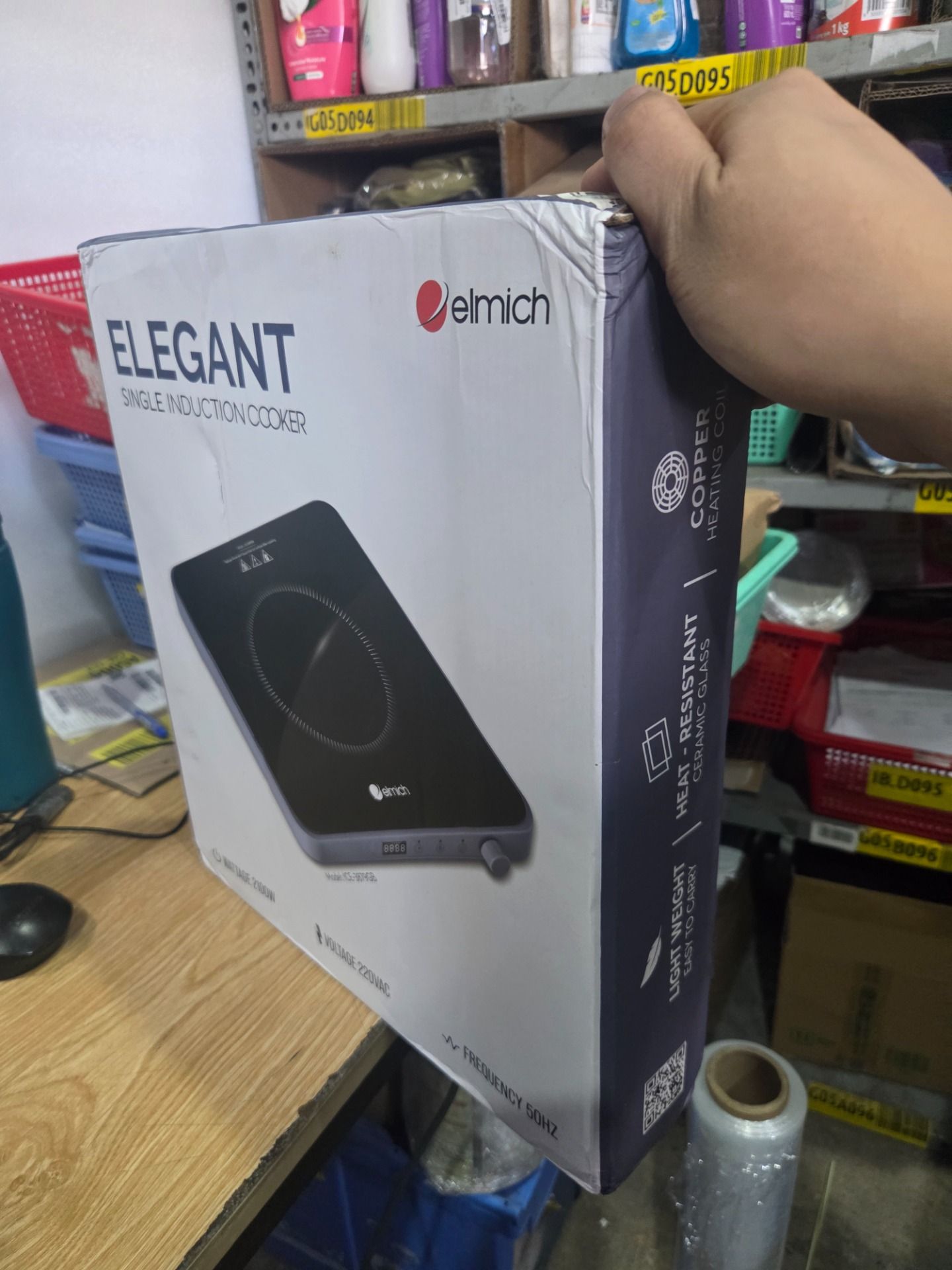 Bếp điện từ Elmich ICE 3879 - Hàng Chính Hãng - 3879GB (Xanh navy)