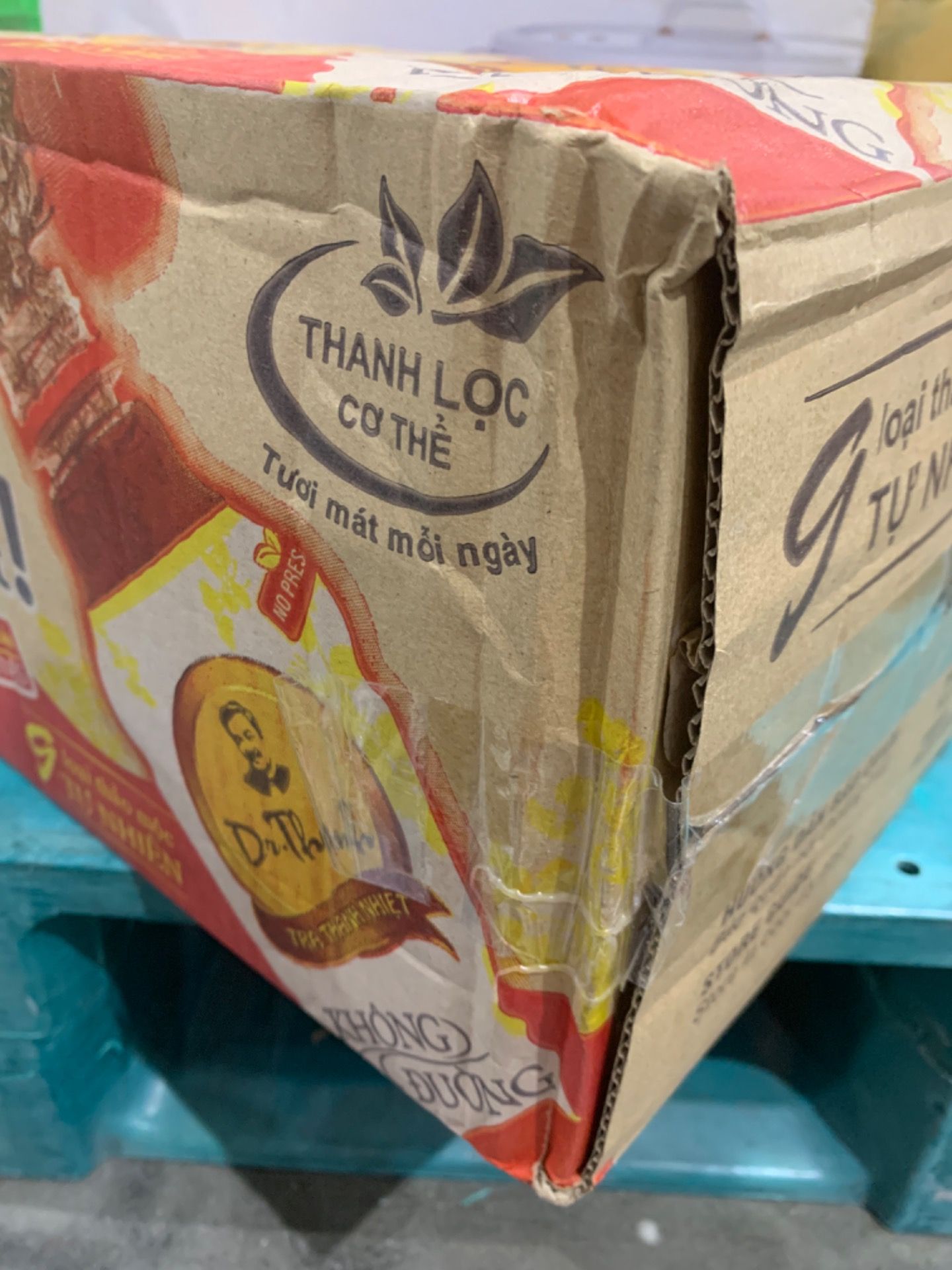 Thùng 24 chai Trà Thanh Nhiệt Dr Thanh không đường chai PET 330 ml