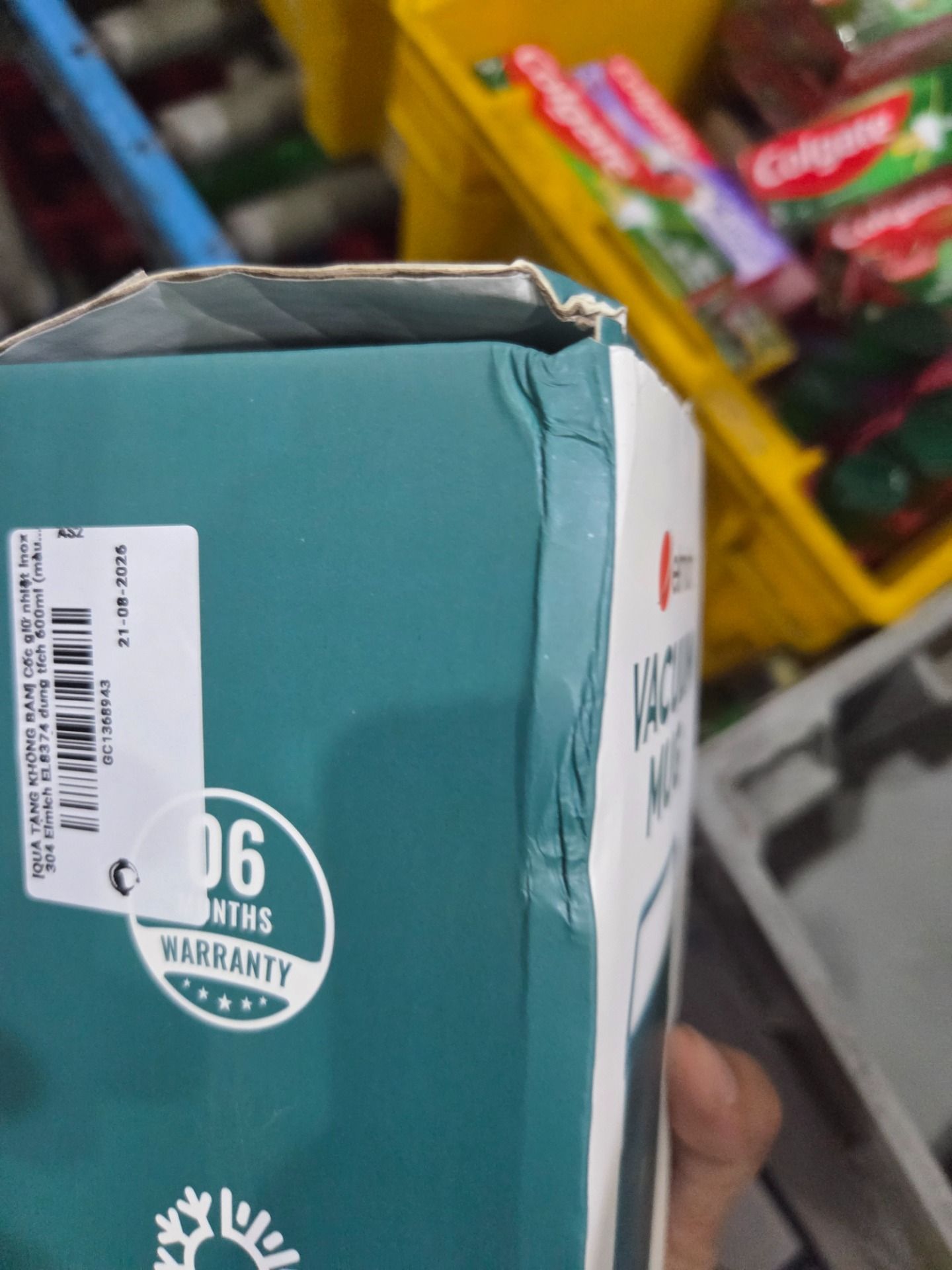 Cốc giữ nhiệt inox 304 Elmich EL8374 dung tích 600ml (màu ngẫu nhiên)