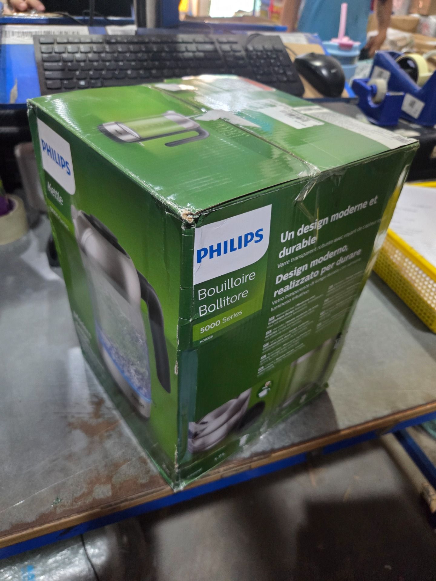 Bình Đun Thủy Tinh PHILIPS HD9339/80 1.7lít - Hàng Chính Hãng
