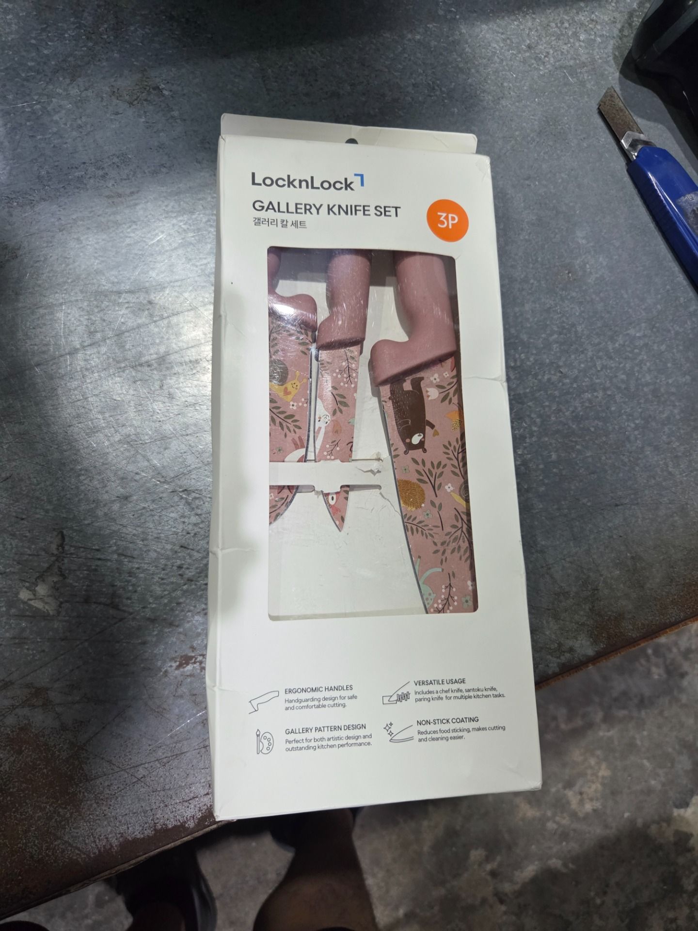 Bộ Dao Nhà Bếp 3 Món LocknLock CKK308S3 Gallery Knife Set